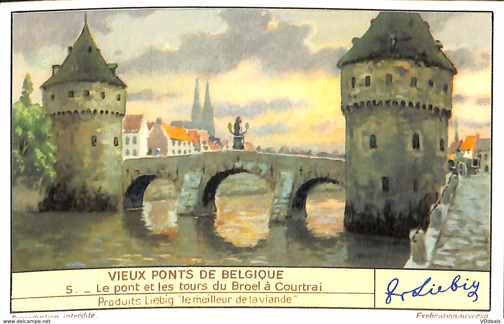 6 Chromos - Liebig - Vieux Ponts De Belgique - Liebig