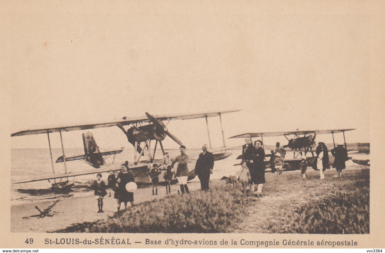 SAINT-LOUIS-du-SENEGAL: Base D' Hydro-avions De La Compagnie Générale Aéropostale - 1919-1938: Entre Guerres