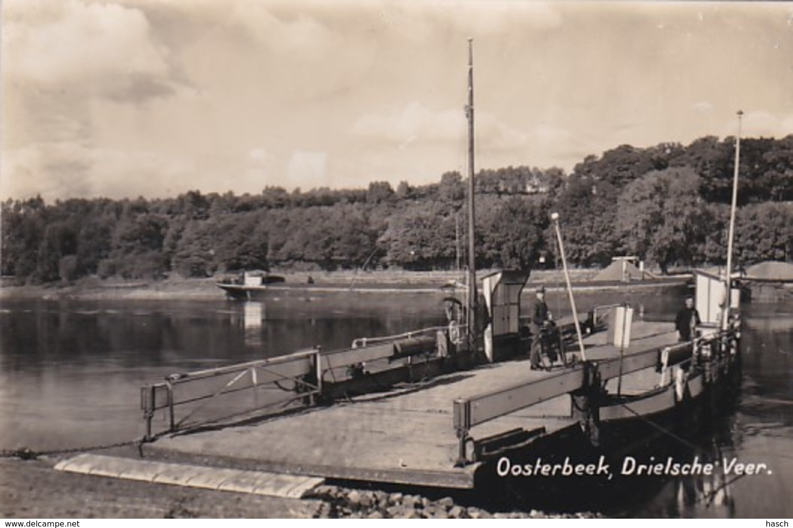 481235Oosterbeek, Drielsche Veer. (FOTO KAART) (minuscule Vouwen In De Hoeken) - Oosterbeek