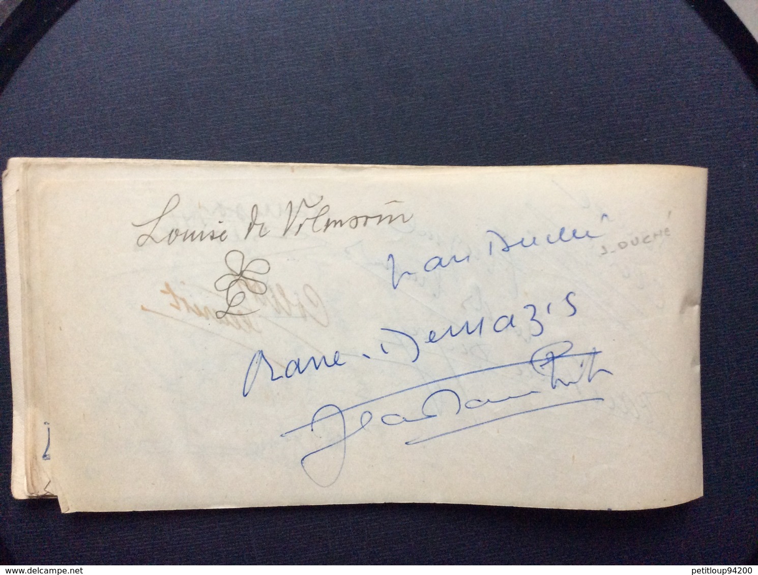 AIR FRANCE KERMESSE AIX ÉTOILES 1953 Autographes DADZU P.JOURDAN O.DEMAZIS CH.VANEL J.RICHARD ANDREX  Etc...