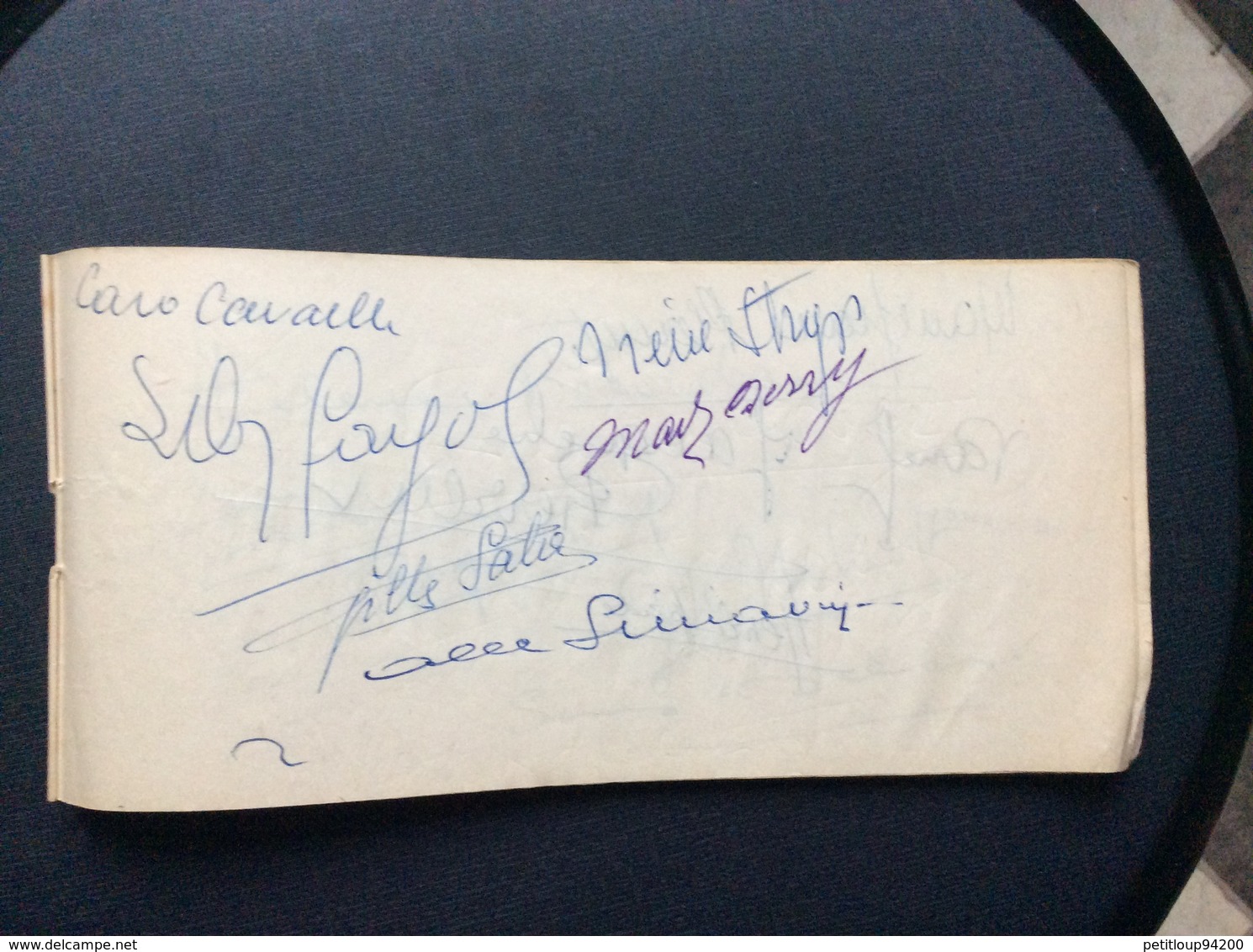 AIR FRANCE KERMESSE AIX ÉTOILES 1953 Autographes DADZU P.JOURDAN O.DEMAZIS CH.VANEL J.RICHARD ANDREX  Etc...