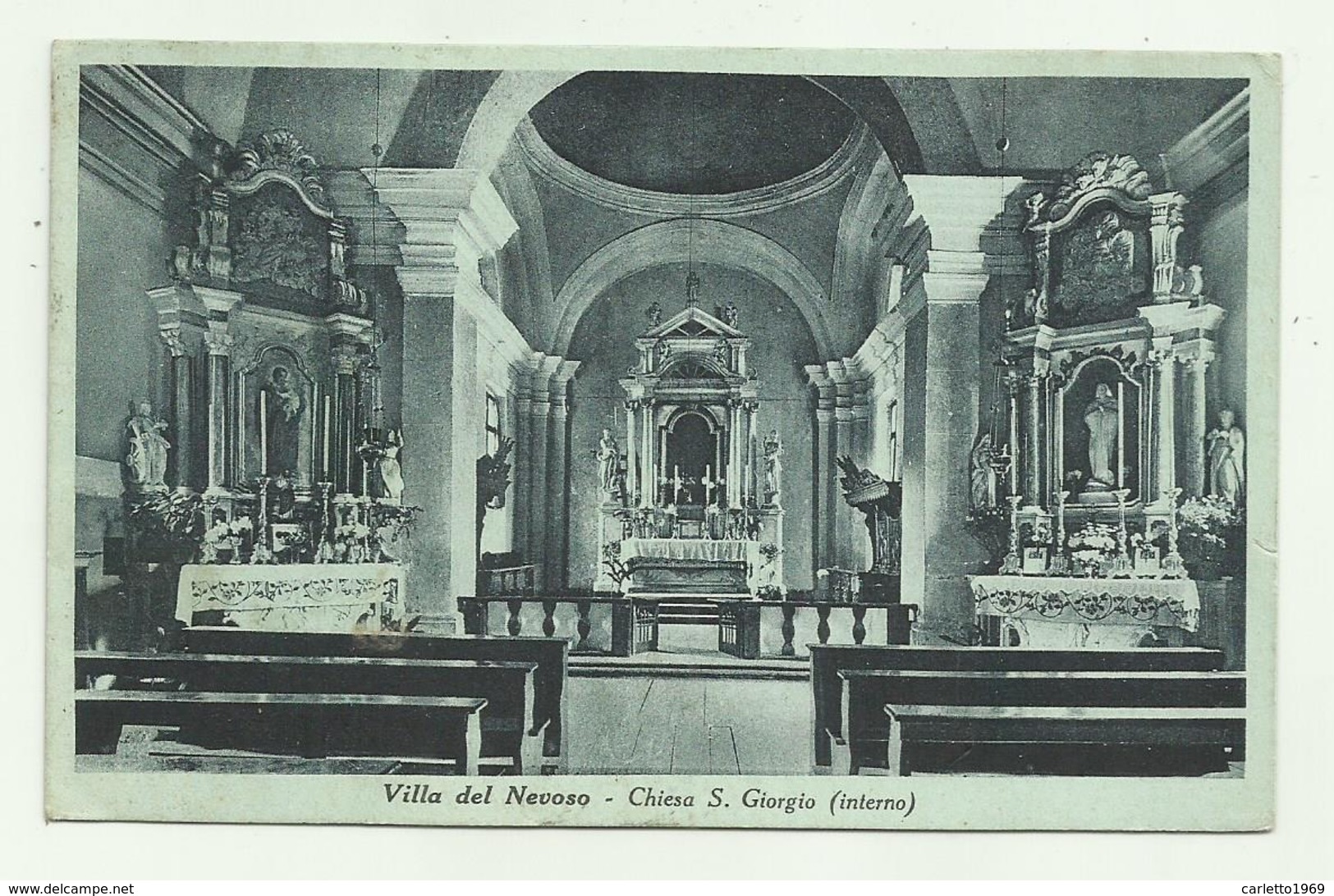 VILLA DEL NEVOSO - BISTERZA - CHIESA S.GIORGIO 1941   VIAGGIATA FP - Slovénie