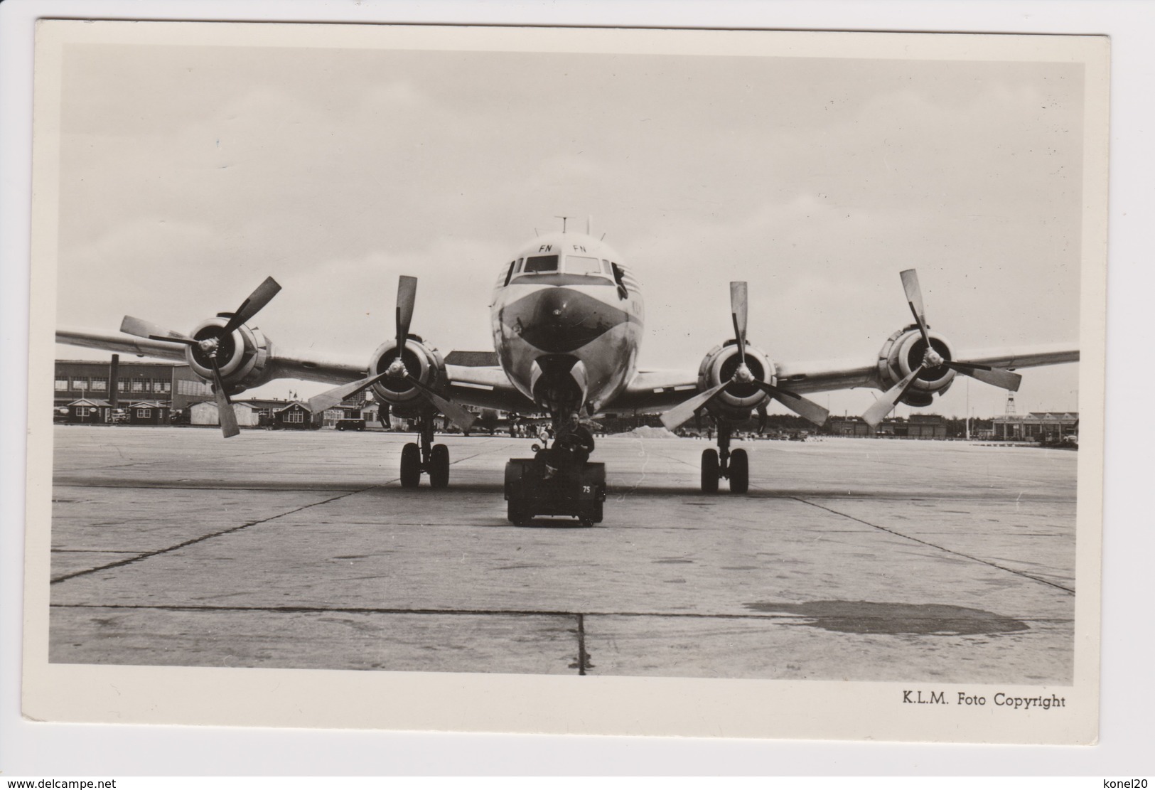 Vintage Pc KLM K.L.M Royal Dutch Airlines Douglas Dc-6B @ Schiphol Amsterdam Airport - 1919-1938: Fra Le Due Guerre