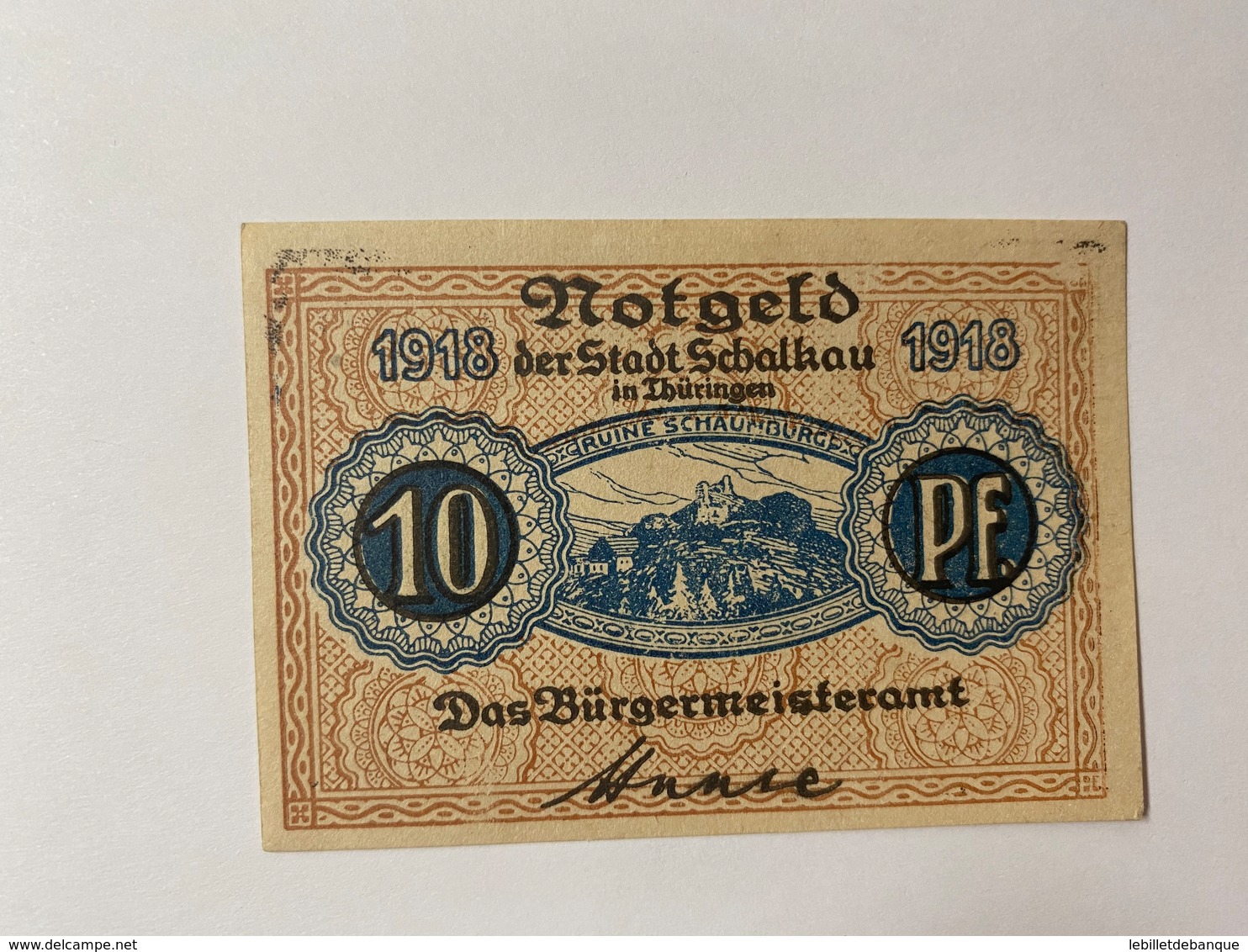 Allemagne Notgeld Schalkau 10  Pfennig - Sammlungen