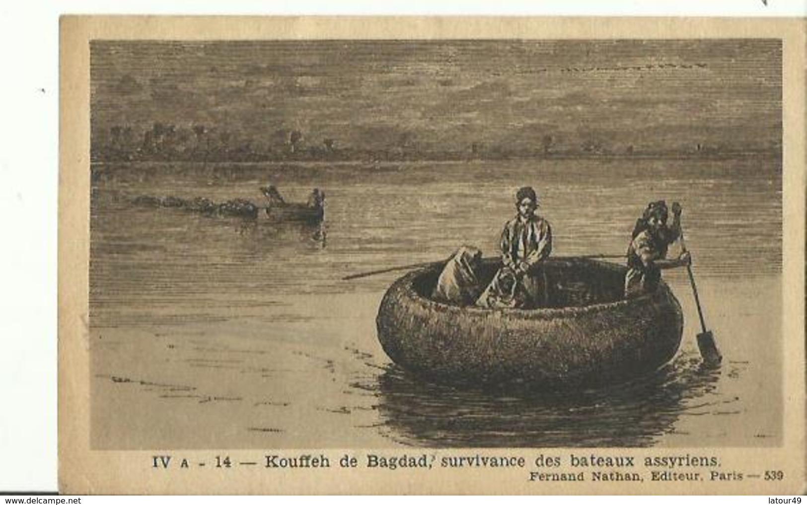 Kouffeh De Bagdad Survivance Des Bateaux  Assyriens - Iraq