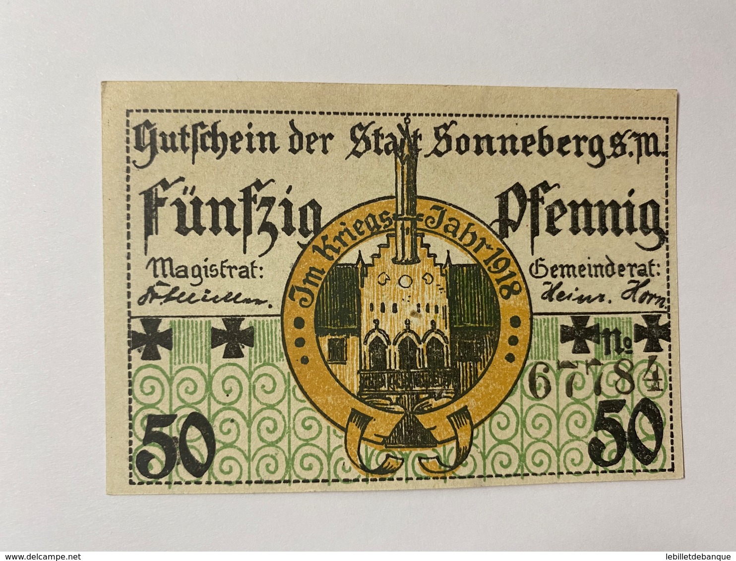 Allemagne Notgeld Sonneberg 50  Pfennig - Collezioni