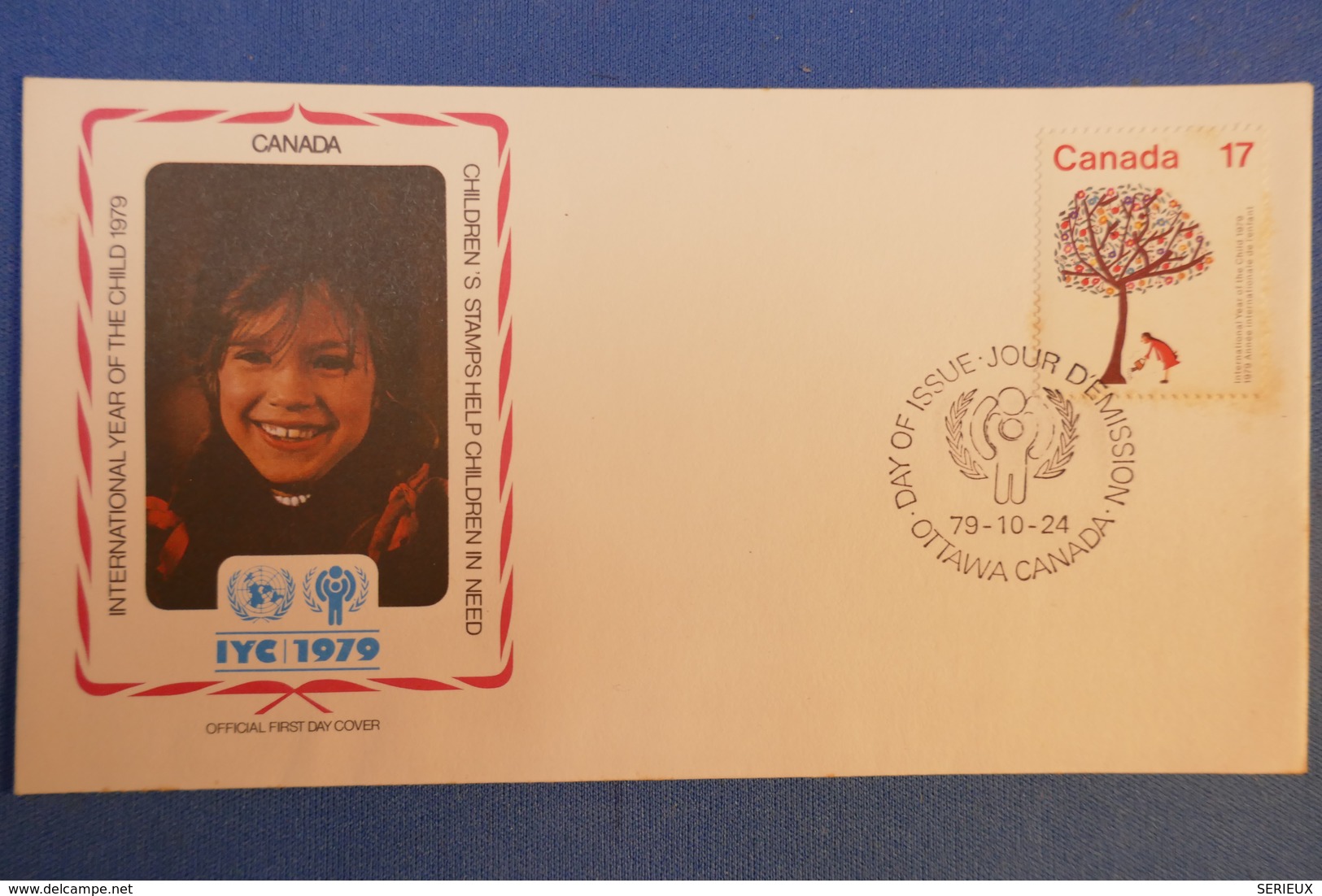 387 CANADA LETTRE 1979 OTAWA IER JOUR YEAR OF CHILD - Storia Postale
