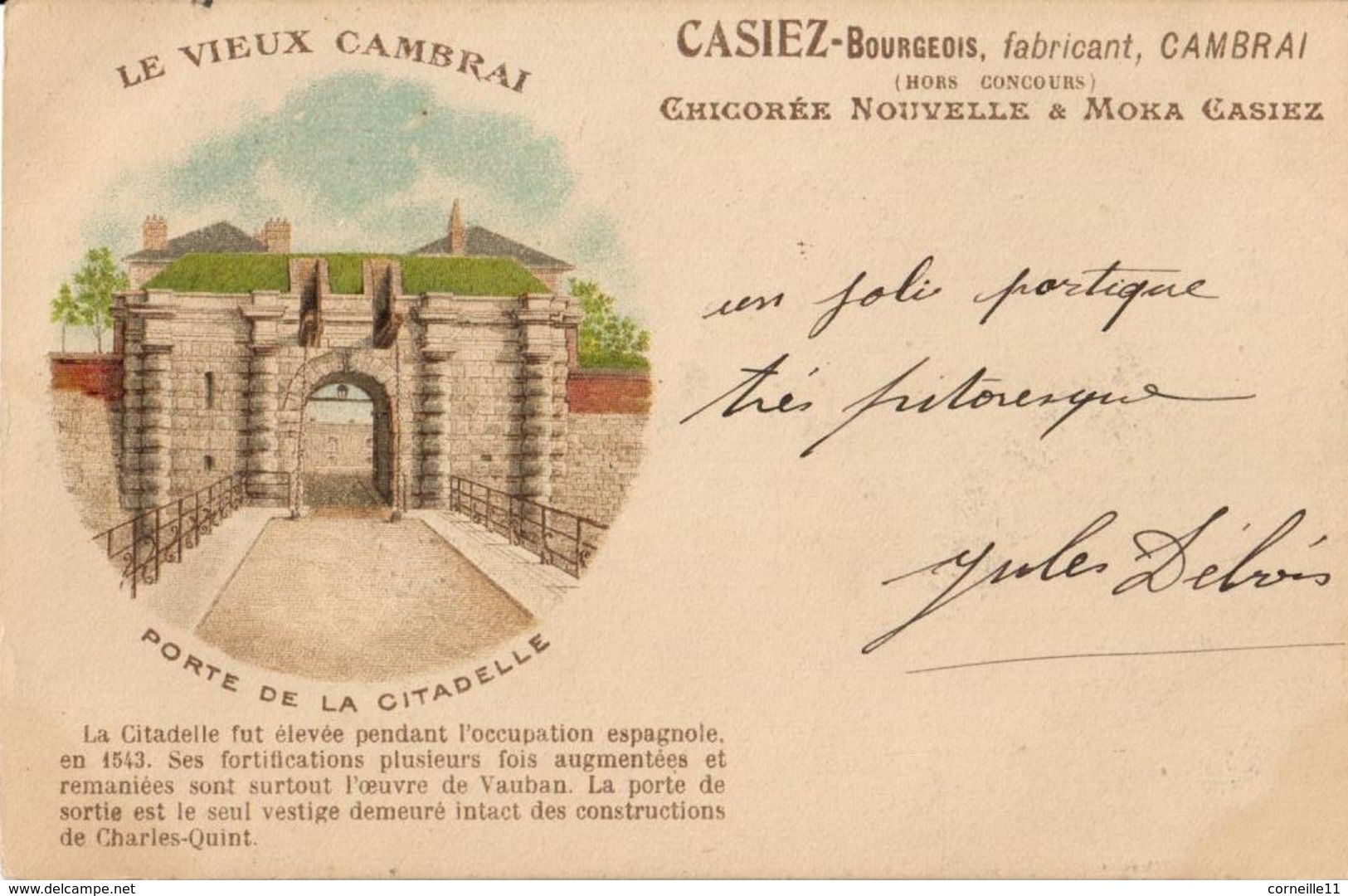 59 - CAMBRAI - PORTE DE LA CITADELLE - Cambrai