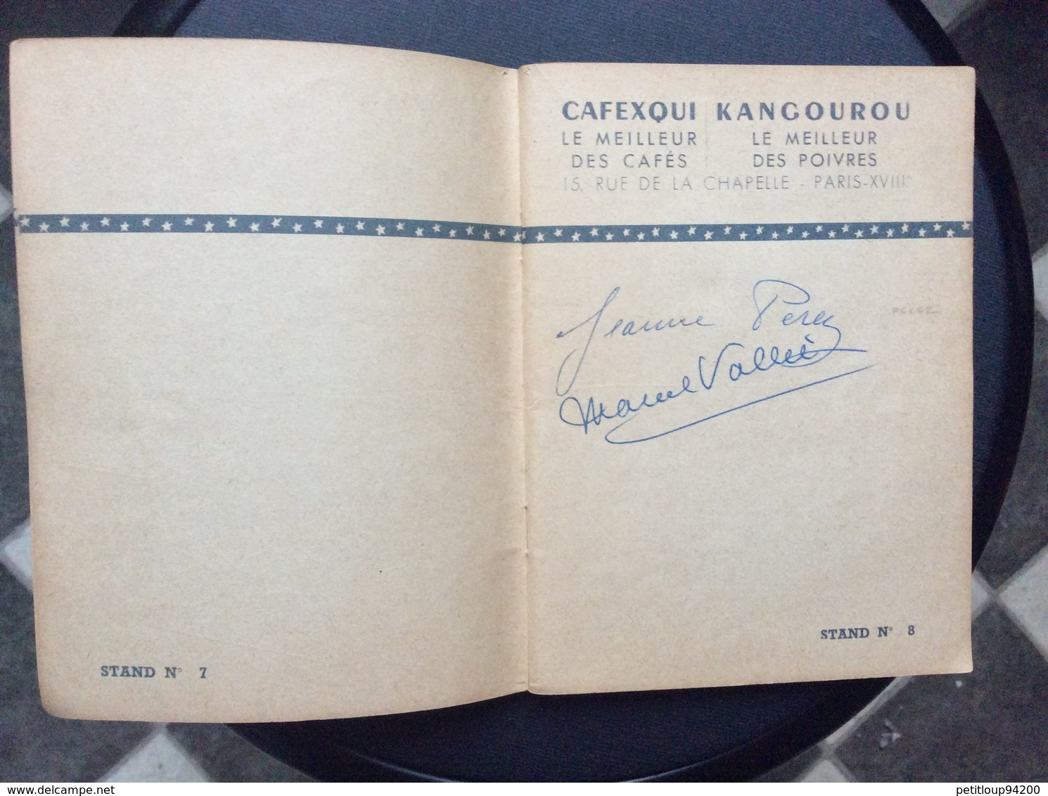 LA KERMESSE AUX ETOILRE 1951Carnet d’Autographes E.VON STROHEIM J.MARAIS S.MONTFORT N.COURCEL D.GELIN M.MICHEL Etc....