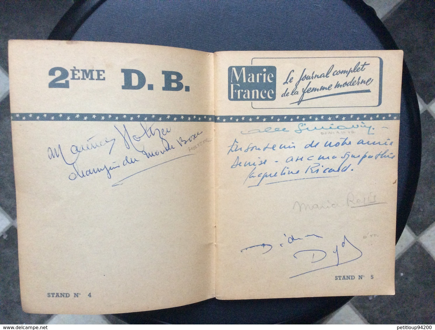LA KERMESSE AUX ETOILRE 1951Carnet d’Autographes E.VON STROHEIM J.MARAIS S.MONTFORT N.COURCEL D.GELIN M.MICHEL Etc....