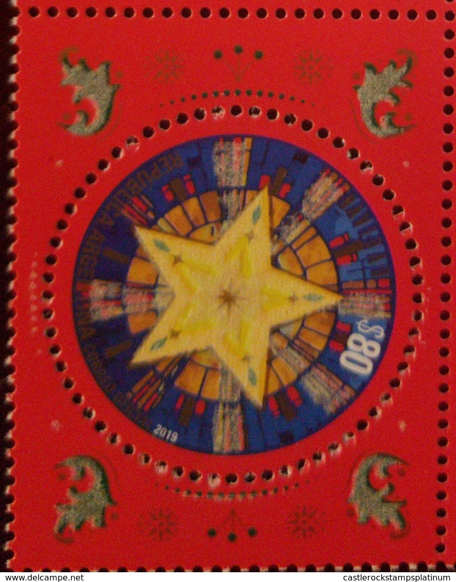 O) 2019 ARGENTINA, PHOSPHORESCENT INK -LIGHT IN THE DARK. CHRISTMAS -BELEN STAR -LIGHT, HOPE, AND FAITH -BIRTH SYMBOLS O - Unused Stamps