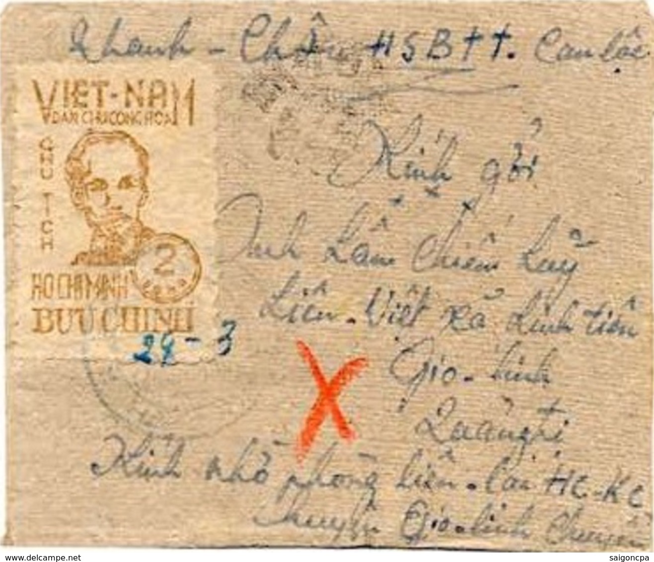 Lettre- Enveloppe Vietnam/ Indochine - Viêt-Nam