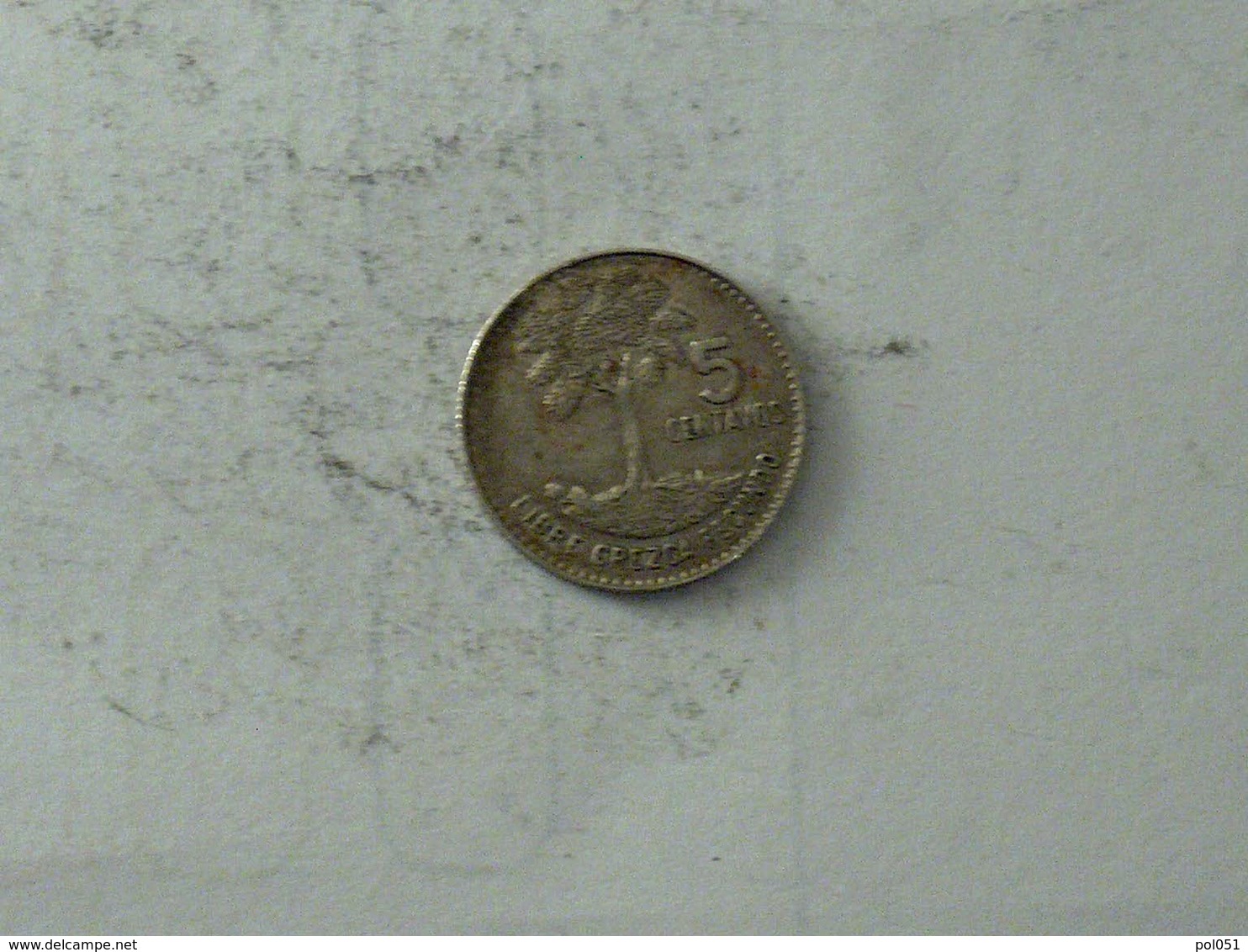 Guatemala 5 Cent 1960 Silver Argent - Guatemala