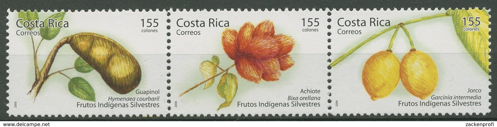 Costa Rica 2006 Einheimische Waldfrüchte 1644/46 ZD Postfrisch (C25294) - Costa Rica