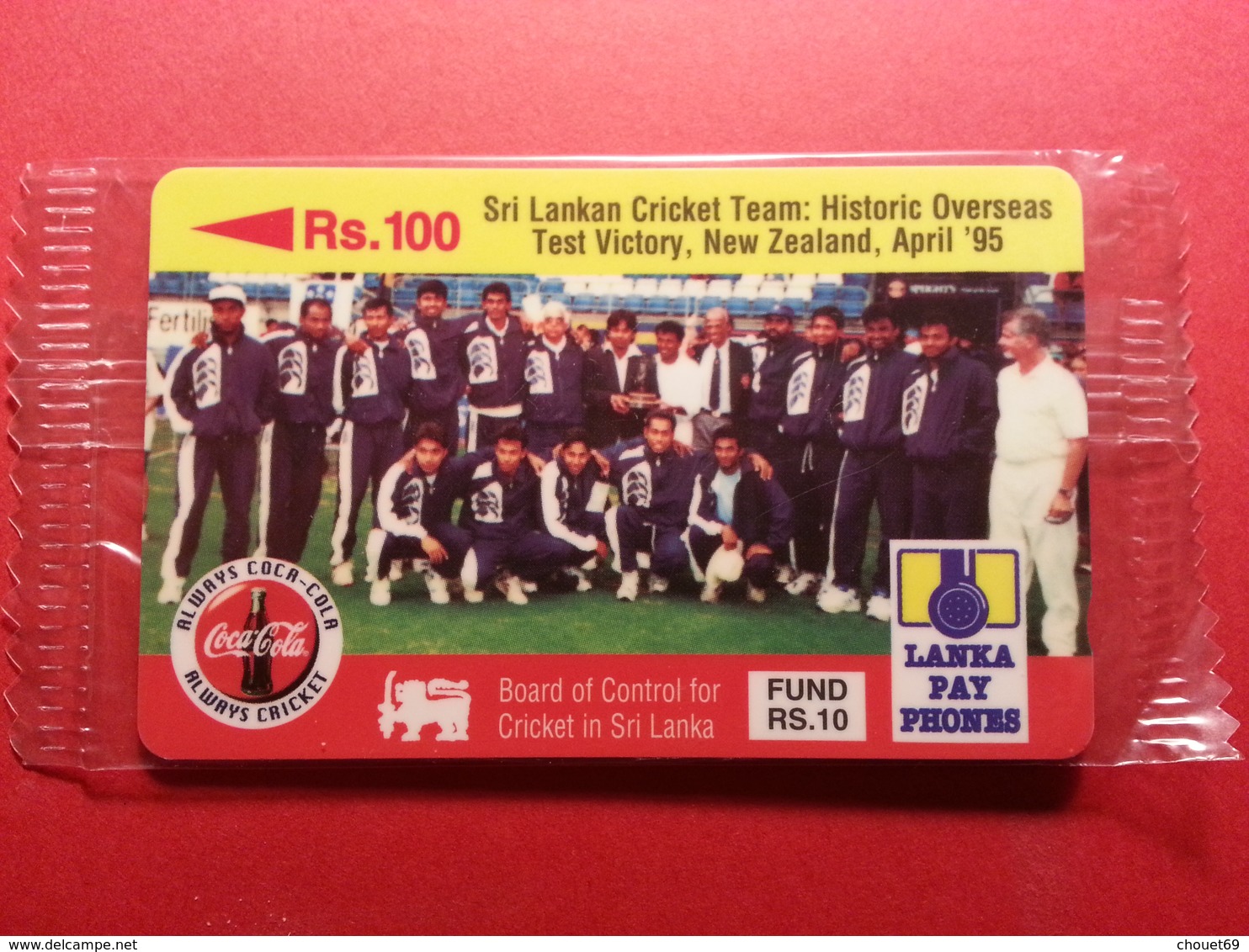 SRI LANKA GPT Rs 100 CRICKET TEAM Coca Cola 14SRLA Coca-Cola MINT NEUVE (BA0220.2 - Sri Lanka (Ceilán)