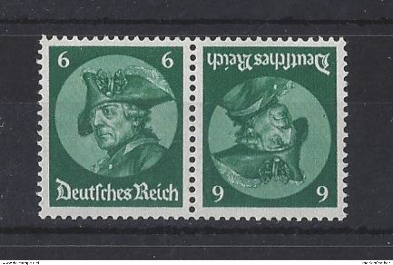 GERMANY...3 REICH........." 1933 "......SG490a.....TETE-BECHE.......PAIR........MH. - Neufs