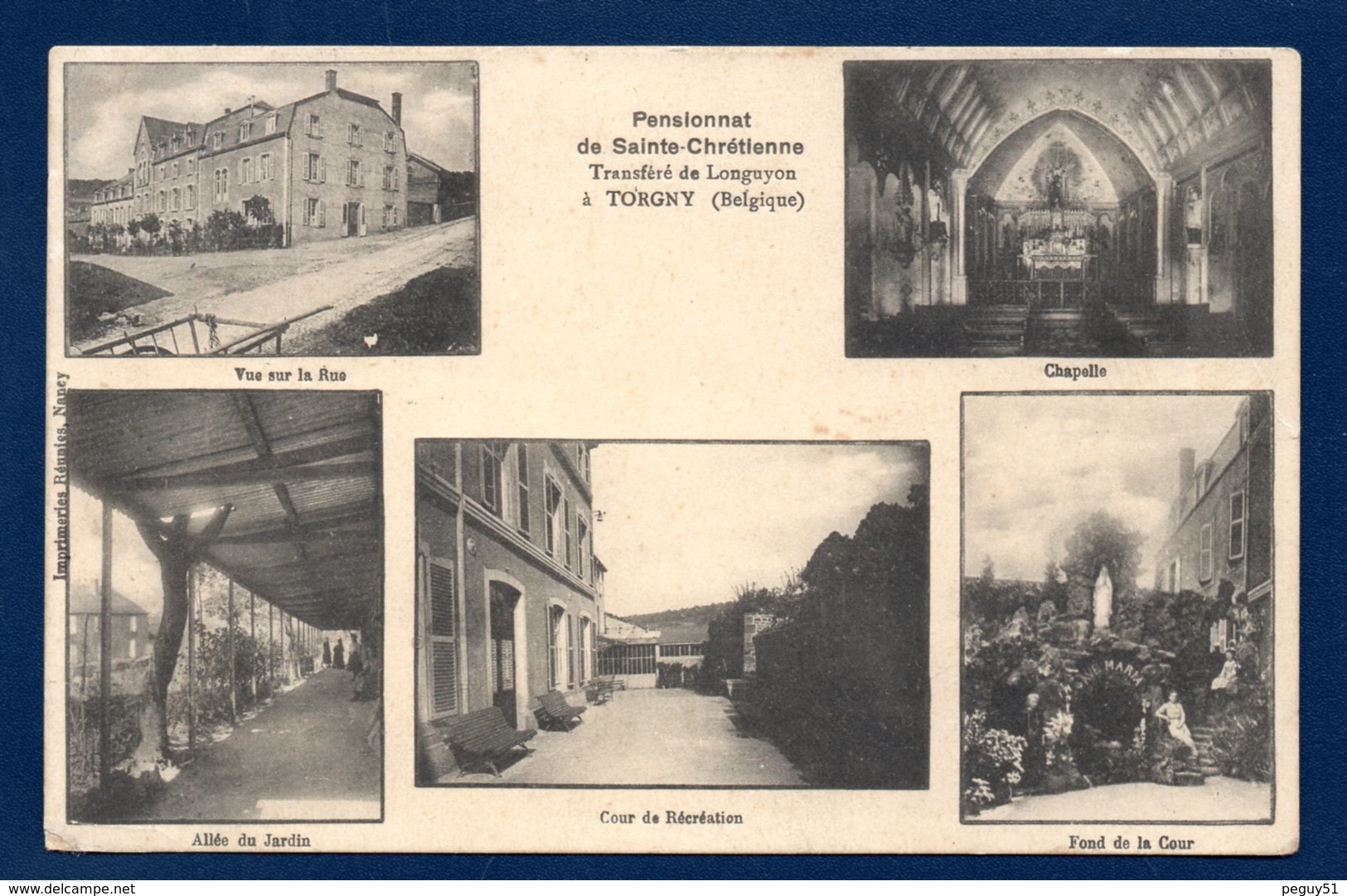 Torgny ( Rouvroy). Pensionnat De Sainte-Chrétienne. ( Soeurs Transférées De Longuyon à Torgny En 1905).Multi-vues. 1912 - Rouvroy