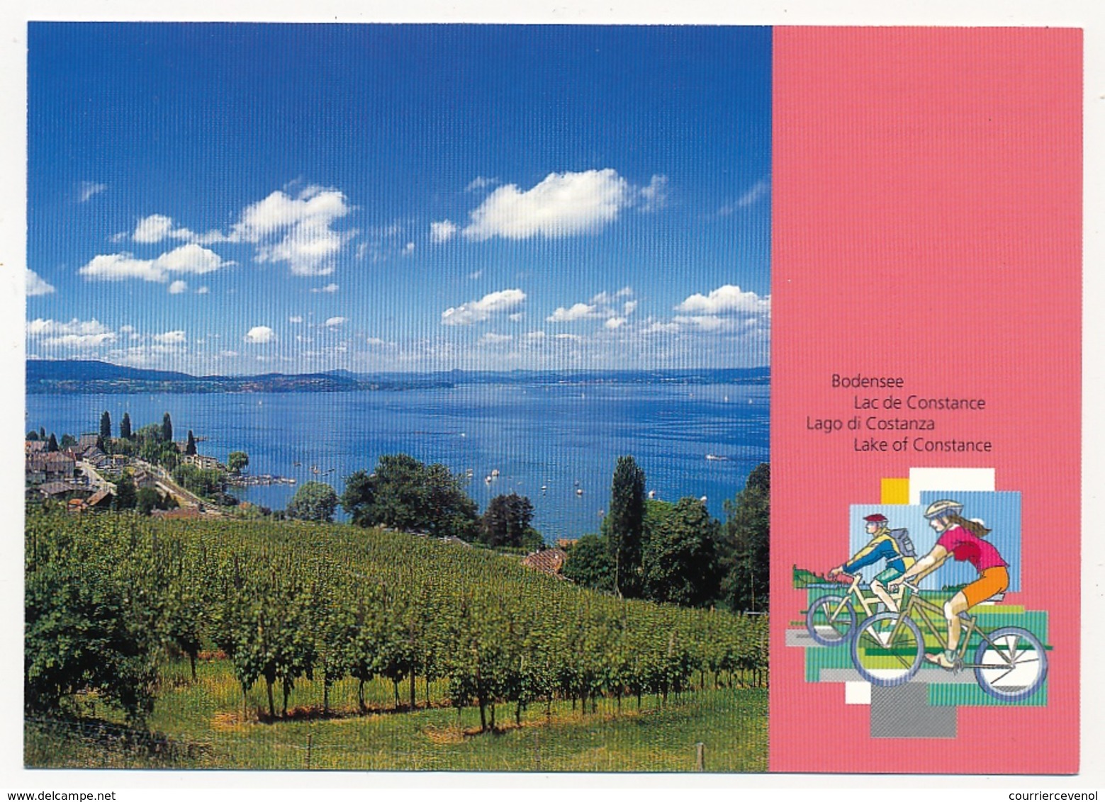SUISSE - 4 Cartes Postales (Entiers) - Lac Léman / Lac De Constance - Neuves Et Oblitérées Premier Jour. - Interi Postali