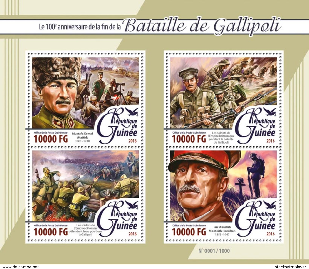 Guinea 2016 War WWI Battle Of Gallipoli - WW1