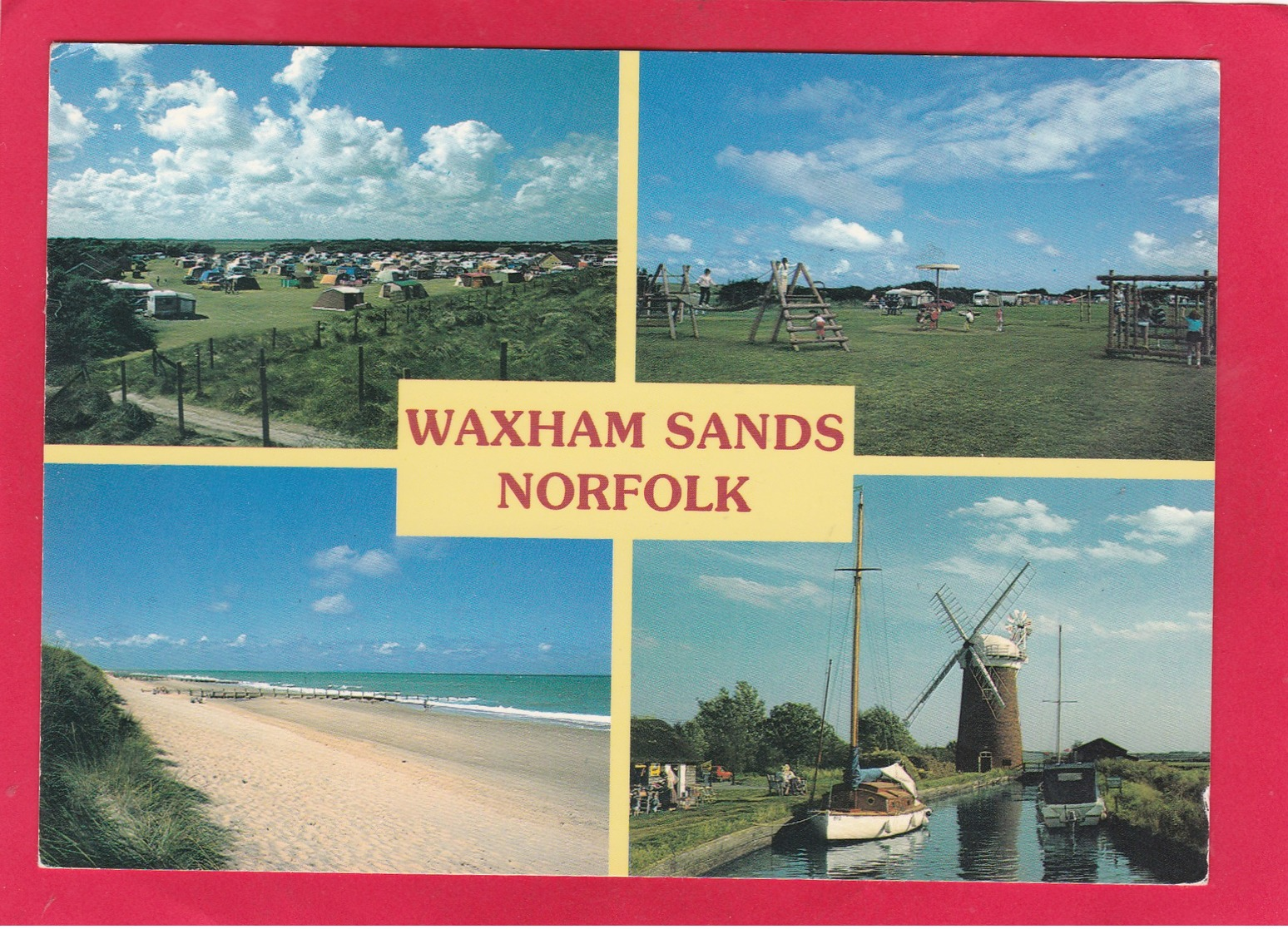Modern Multi View Post Card Of Waxham Sands,Norfolk,England,P32. - Otros & Sin Clasificación