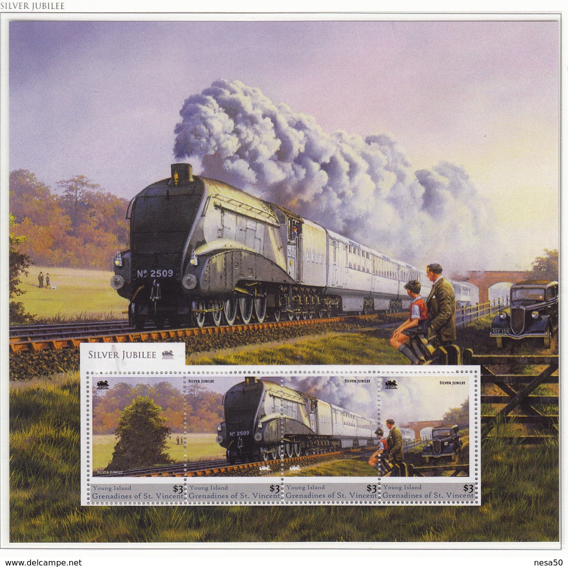 Trein, Train, Locomotive, Eisenbahn : Railway Heritage: Young Island : Silver Jubilee - Treinen