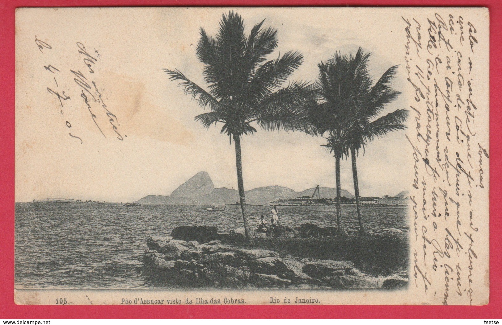 Brazil / Brésil  - Rio De Janeiro - Pao D'Assucar Visto Da Ilha Das Cobras - 1906 ( Always See Reverse ) - Rio De Janeiro