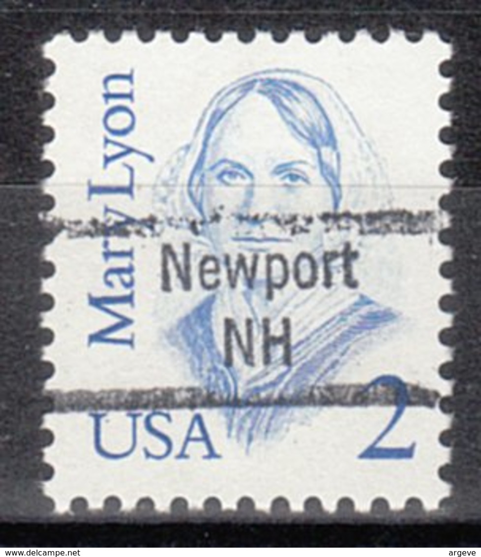 USA Precancel Vorausentwertung Preo, Locals New Hampshire, Newport 843 - Preobliterati