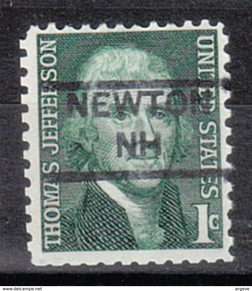 USA Precancel Vorausentwertung Preo, Locals New Hampshire, Newton 852 - Preobliterati