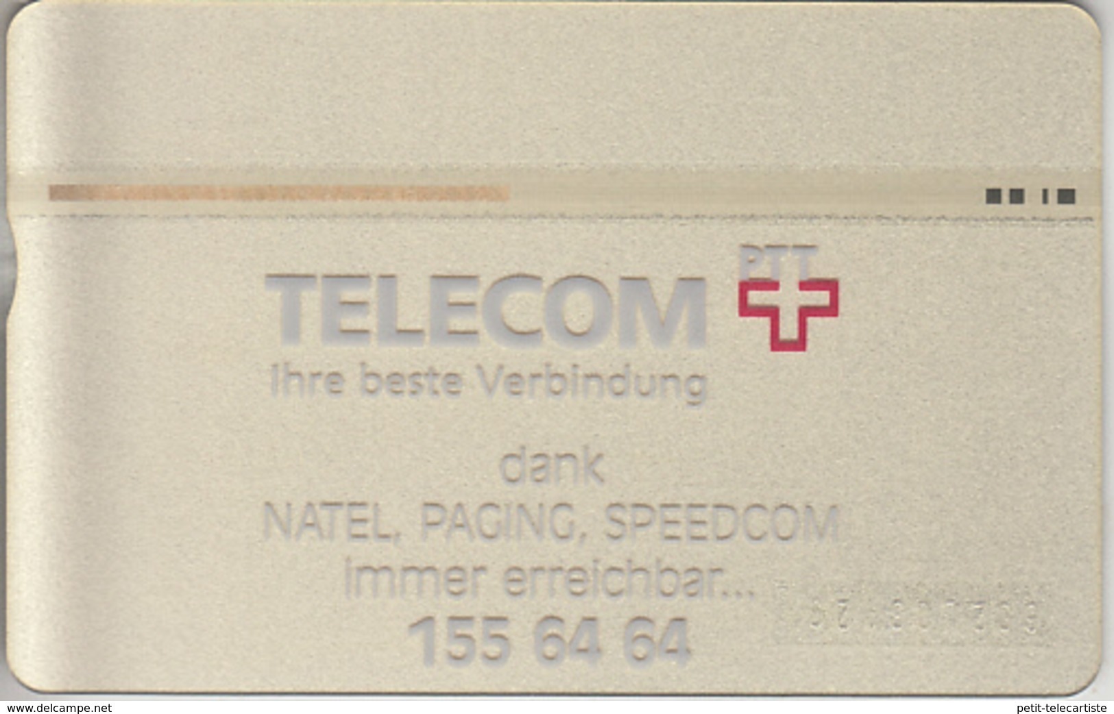 SUISSE - PHONE CARD - TAXCARD-PRIVÉE * V  *** PARABOLE - TELECOM BASEL  *** - Switzerland