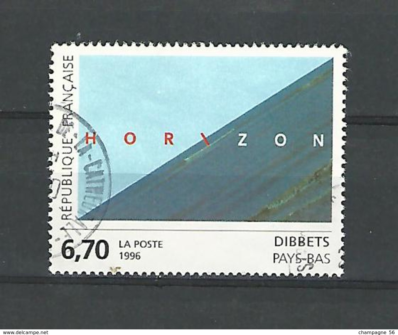 VARIÉTÉS 1996 N° 2987 HORIZON   OBLITÉRÉ POINT BLANC - Oblitérés