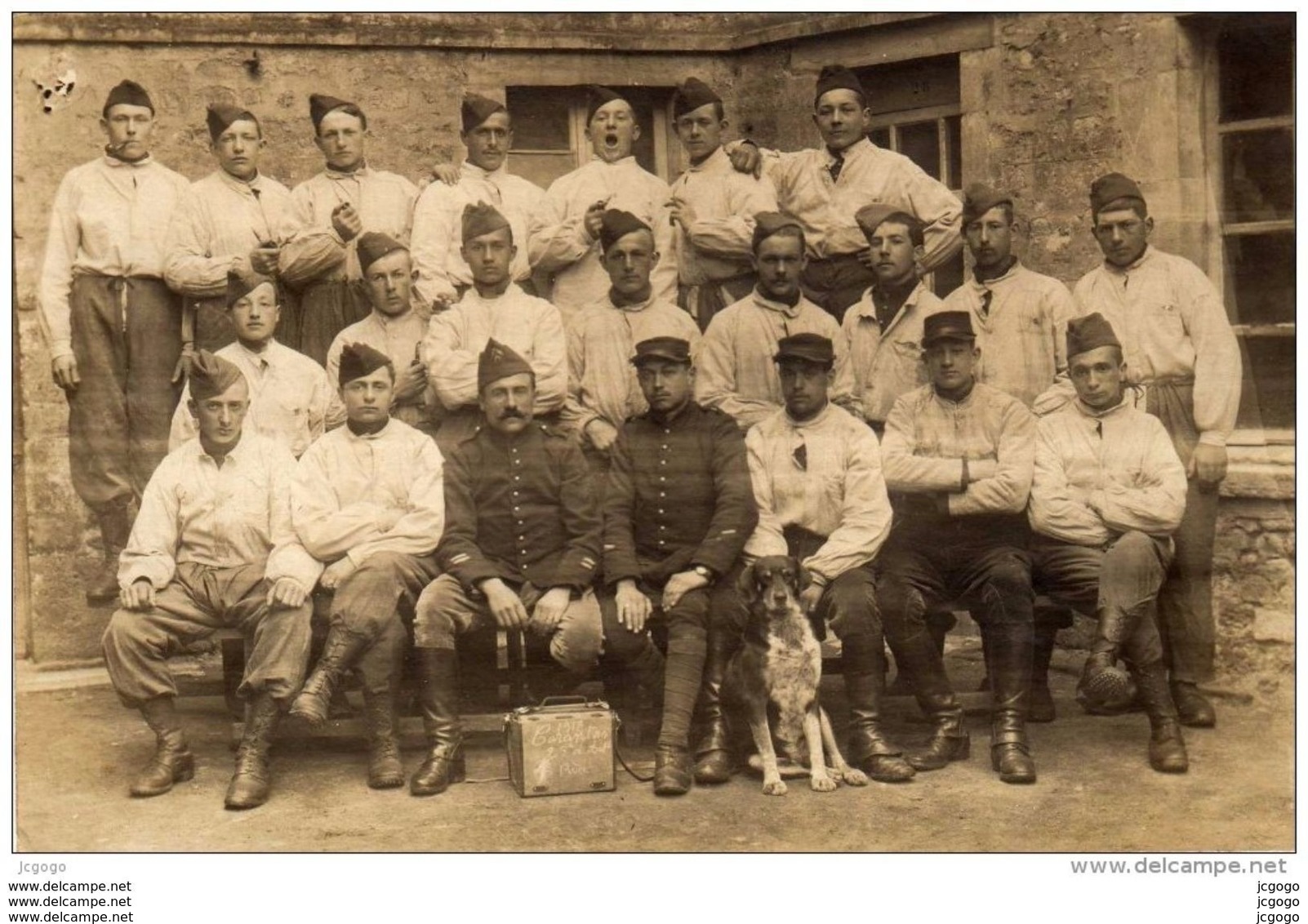 CARENTAN Soldats Du 25e Régiment D'Artillerie En 1917  4eme  Pièce.Carte Photo - Carentan