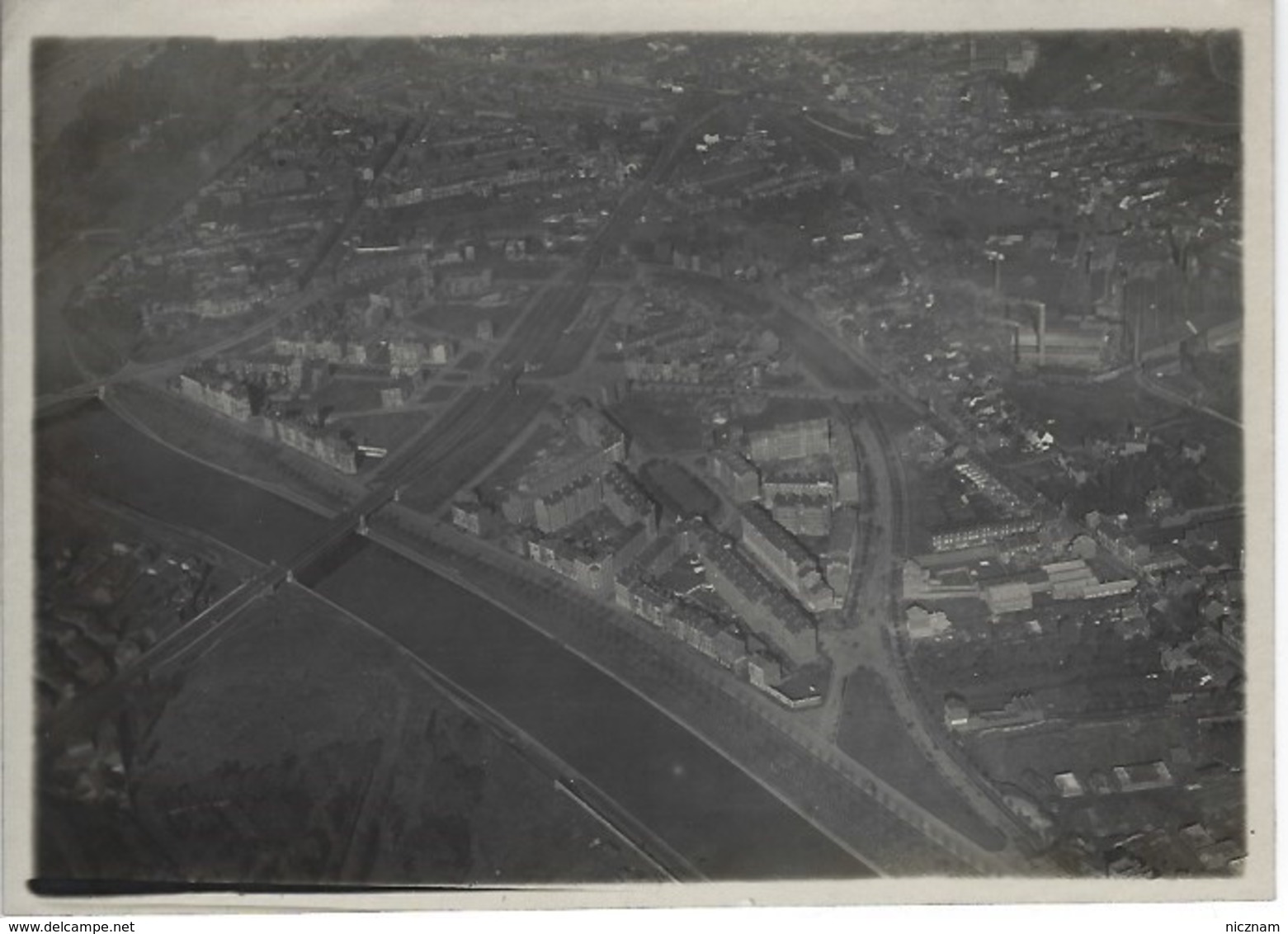 RARE - WWI - Aviation Militaire - 2 Photos Originales Annotées - Vue Panoramique Liège - Luchtvaart