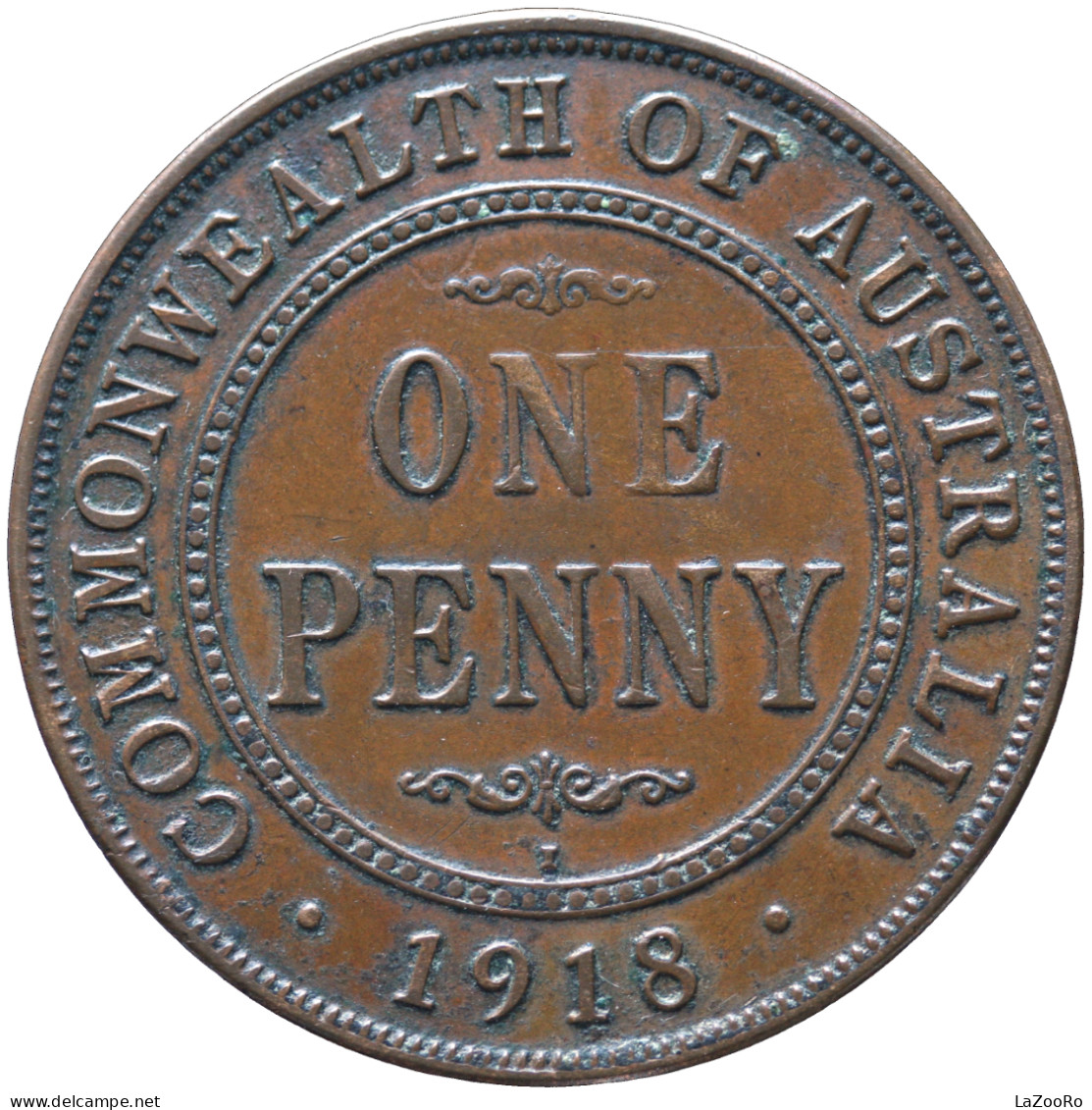LaZooRo: Australia 1 Penny 1918 XF / UNC - Penny