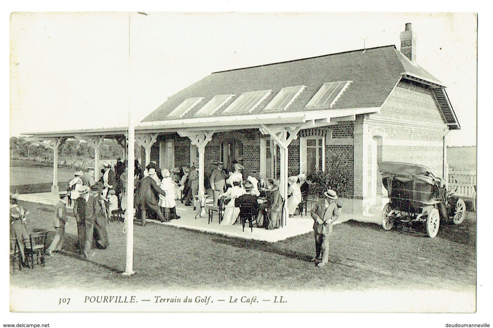 CPA - 76 - POURVILLE - Golf De Dieppe - Café - Vérandah Du Restaurant - Dieppe