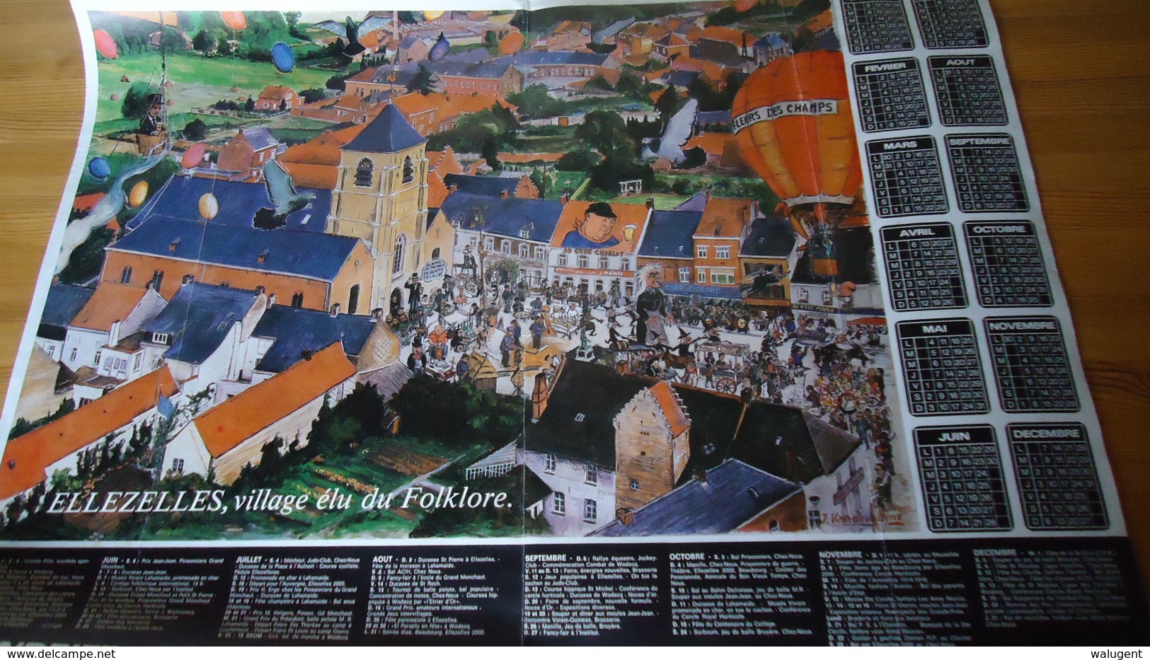 Ellezelles , Villmagz élu Du Folklore - Calendrier 1981 - Obj. 'Souvenir De'