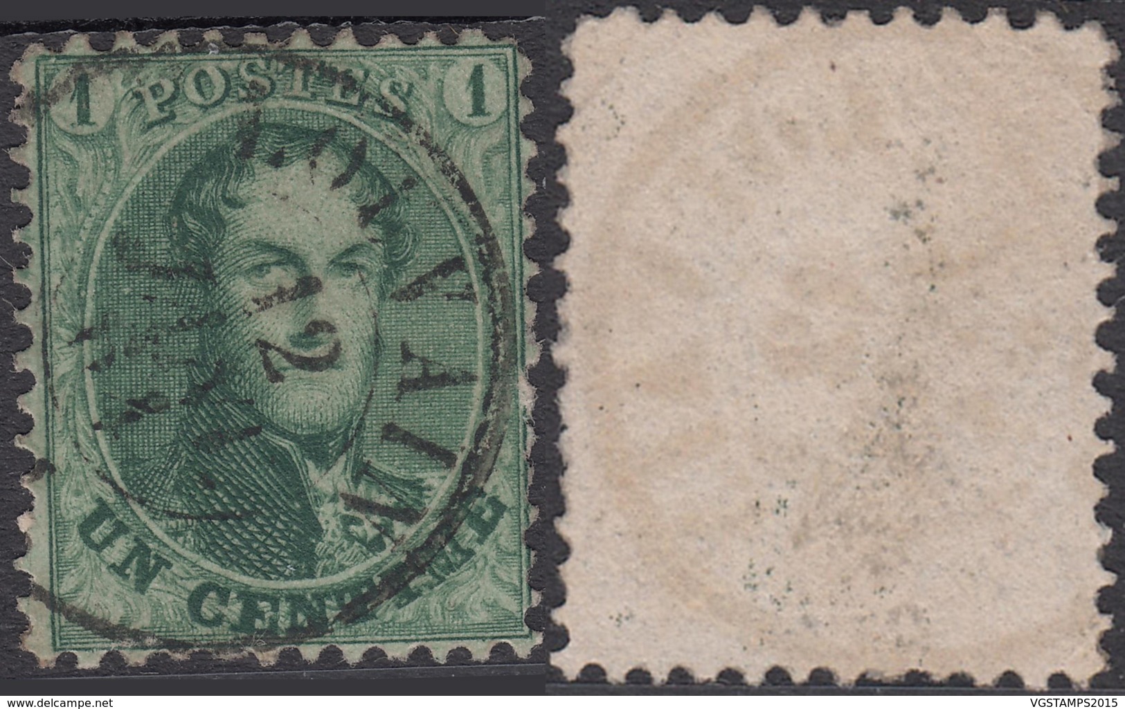 Belgique - COB 13A Dent 12 1/2 X 13 1/2 Oblitéré Louvain TB (RD480)DC5993 - 1863-1864 Medallions (13/16)