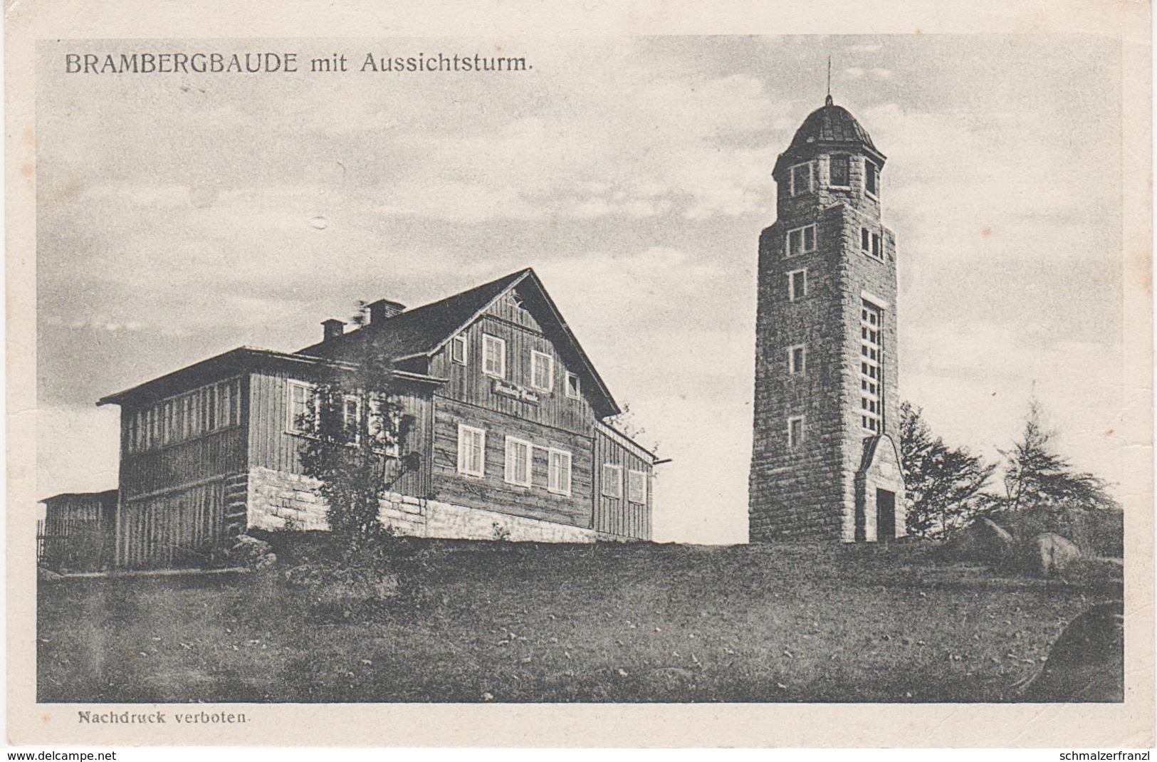 AK Bramberg Bramberk Baude Turm Wiesenthal Lucany Gablonz Jablonec Maxdorf Josefstal Hennersdorf Grafendorf Isergebirge - Sudeten