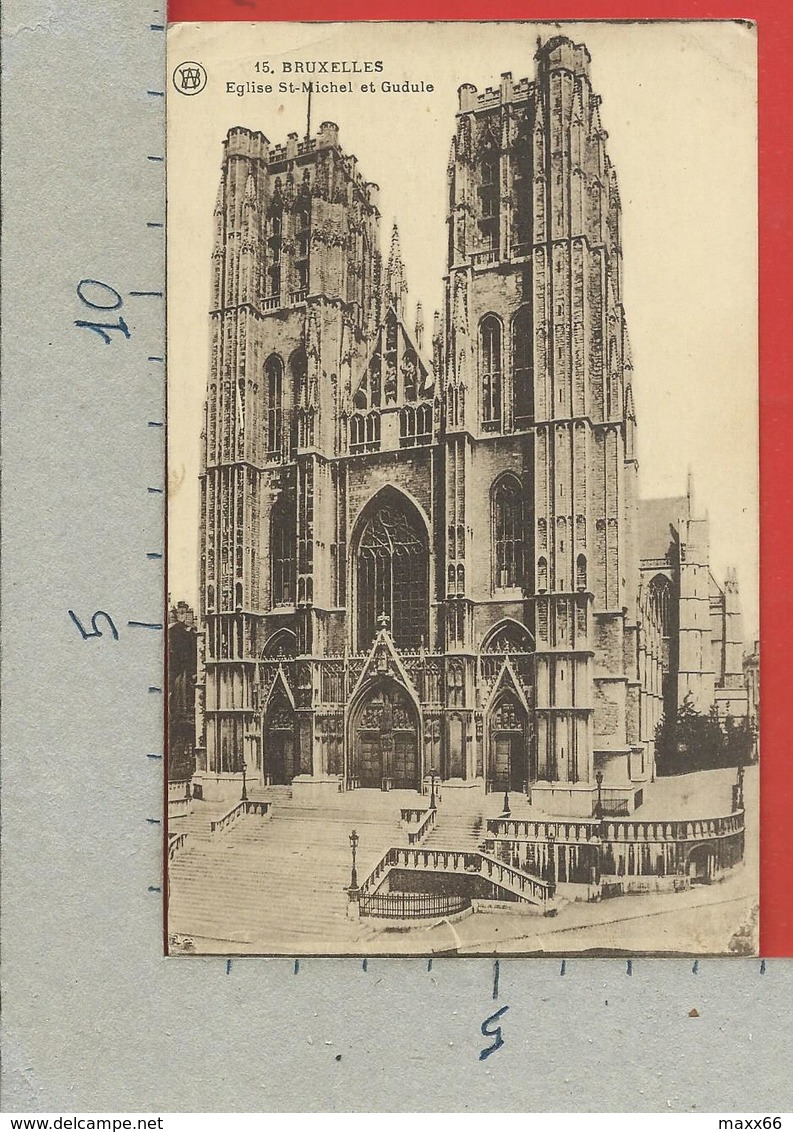 CARTOLINA NV BELGIO - BRUXELLES - Eglise St Michel Et Gudule - 9 X 14 - Monumenti, Edifici