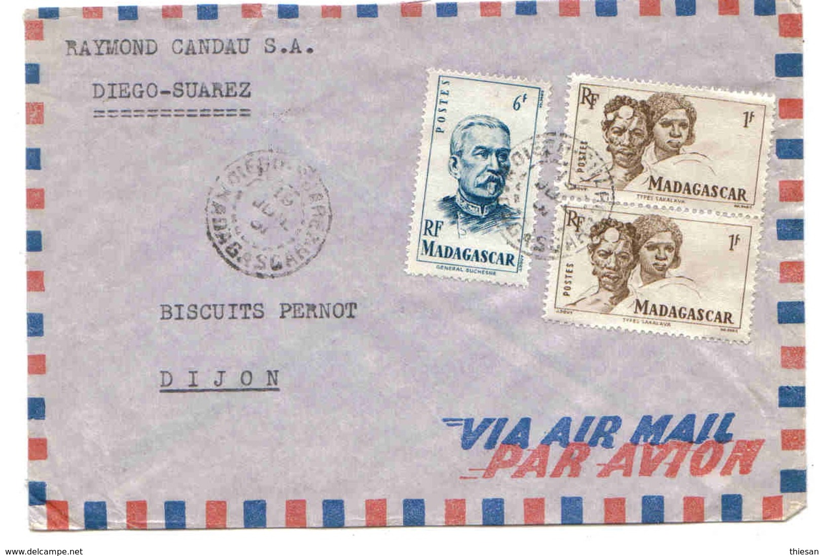 Madagascar Lettre Avion Diégo-Suarez 1967 Duchesne Type Sakalave - Lettres & Documents