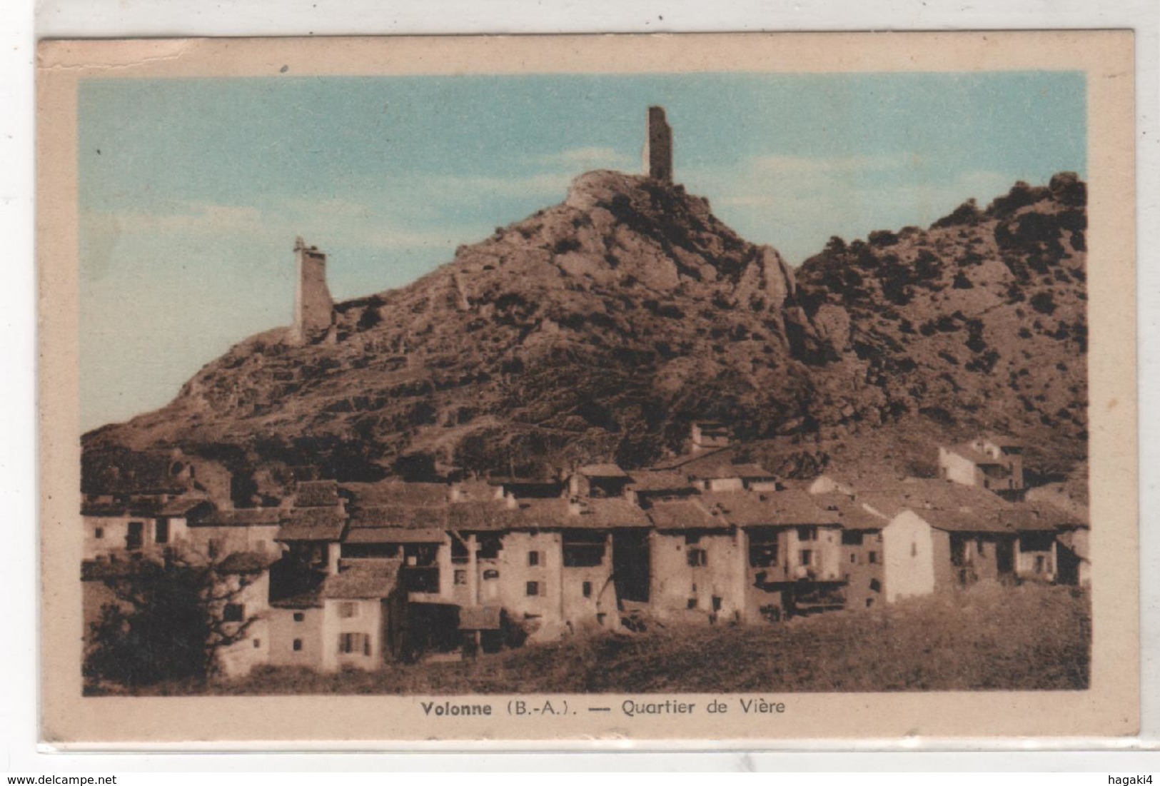 CPA 04 : VOLONNE (B.-A.) - Quartier De Vière - Ed. Tardy à Marseille - 1947 - Autres & Non Classés