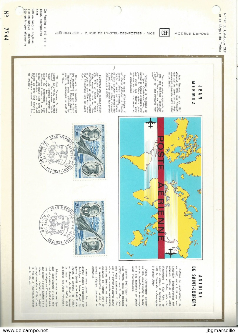 3 Feuillets Numérotés ( CEF)...  PREMIER JOUR Des PA N° 44/47/48   ...à Voir..... - Altri & Non Classificati