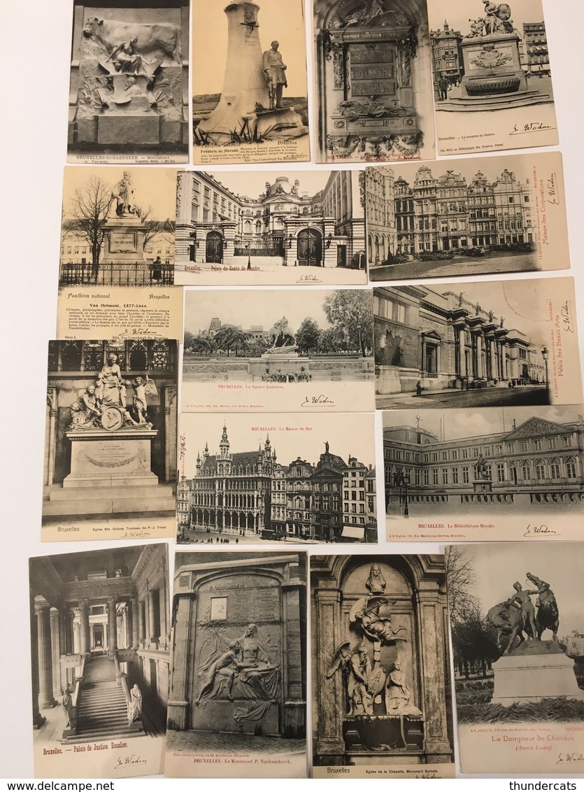 COLLECTION DE 136 CPA TOUTES ENVOYÉES À LA MÊME PERSONNE !! BRUXELLES BRUSSEL ALBERT WODON JOSEPH TRUDEL QUEBEC LIMOILOU - Lotes Y Colecciones