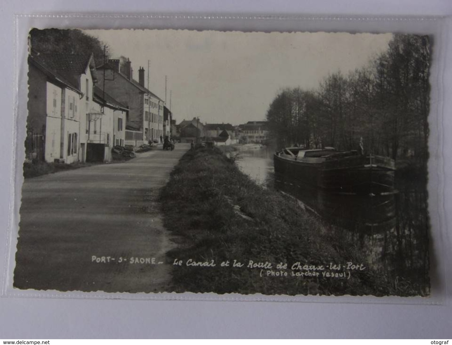 CPSM - PORT Sur SAONE - Le Canal Et La Route De Chaux Les Port - Autres & Non Classés