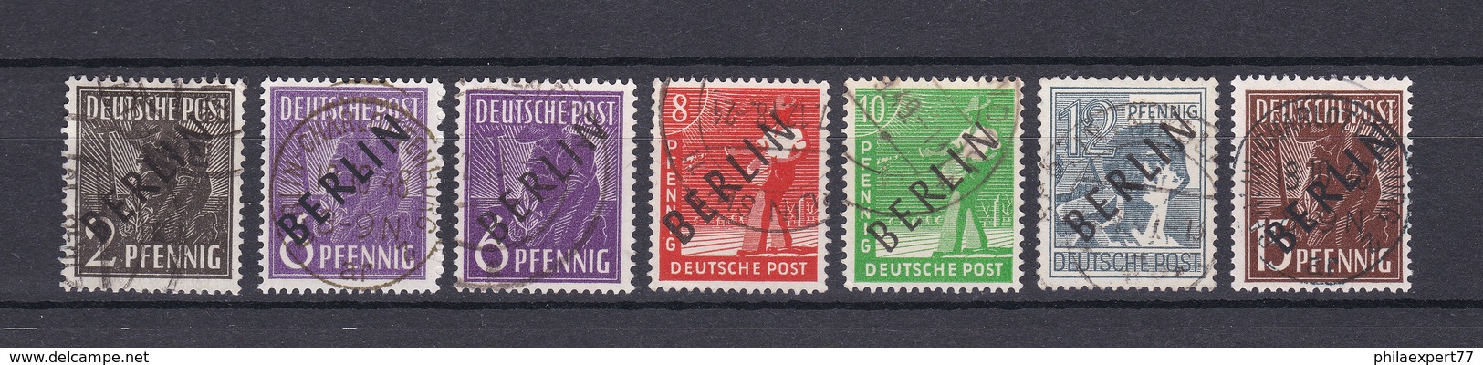 Berlin - 1948 - Michel Nr. 1/6 - Gest. - 101 Euro - Used Stamps