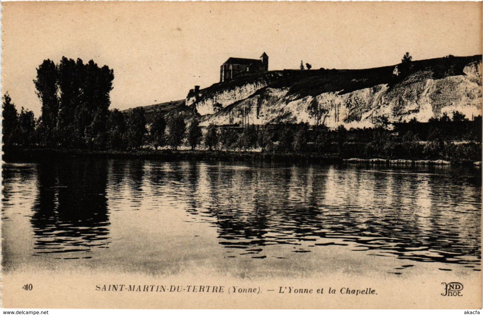 CPA Saint-Martin-du-Tertre - L'Yonne Et La Chapelle FRANCE (960841) - Saint Martin Du Tertre