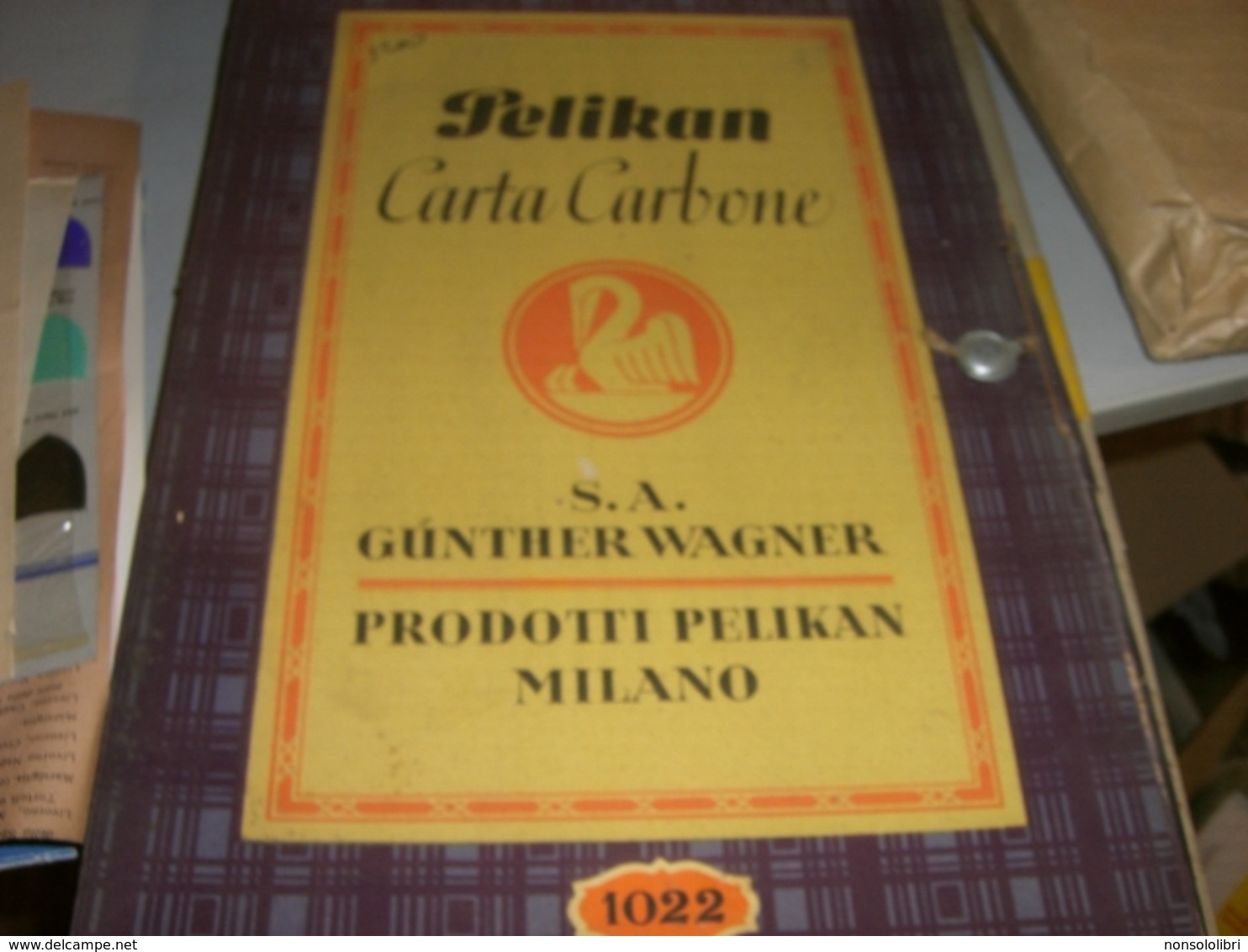 SCATOLA CARTA CARBONE PELIKAN VIOLA CON SIGILLO - Altri & Non Classificati