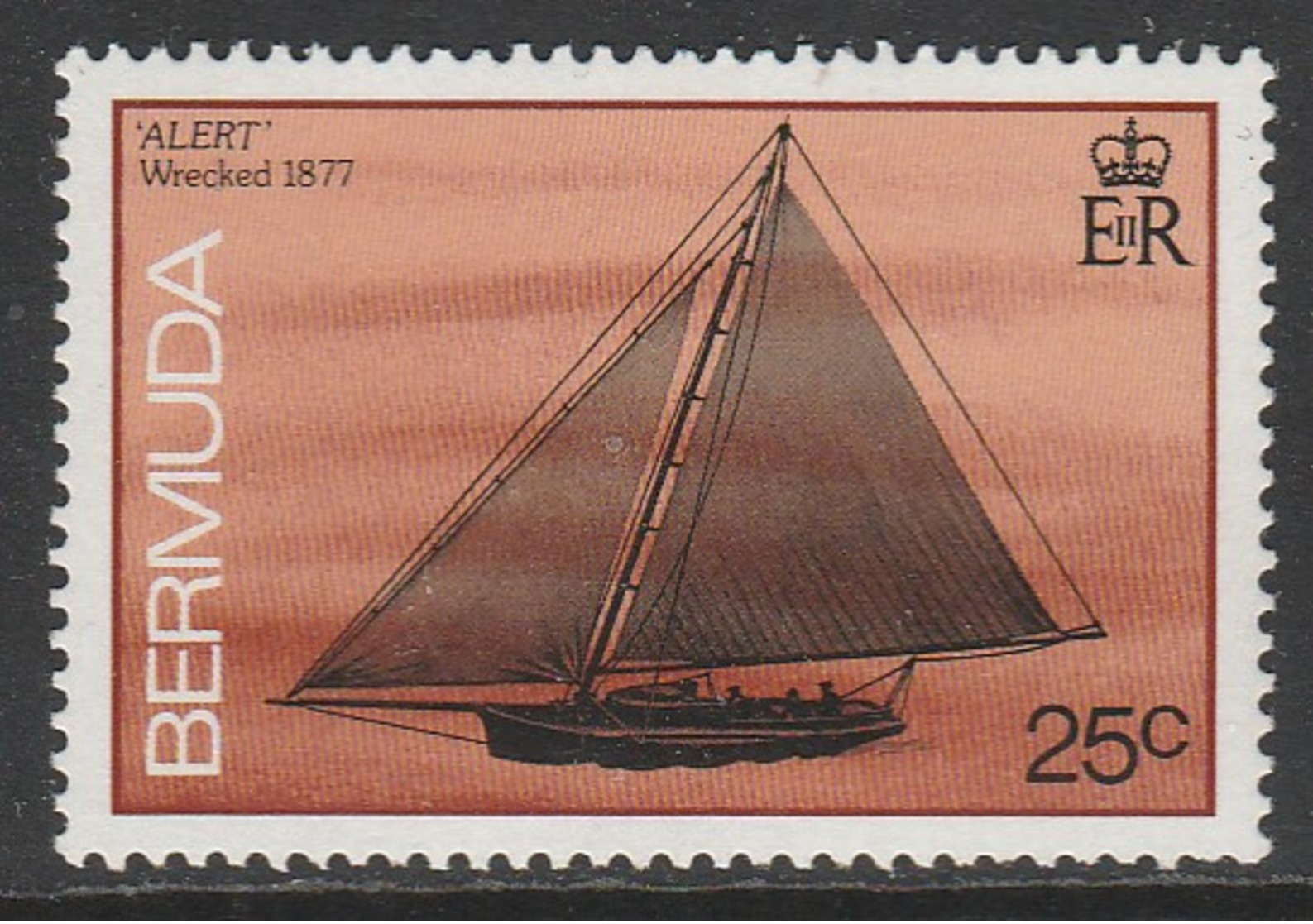 Bermuda 1986 Ships Wrecked On Bermuda 25 C Multicoloured SW 481 ** MNH - Bermuda