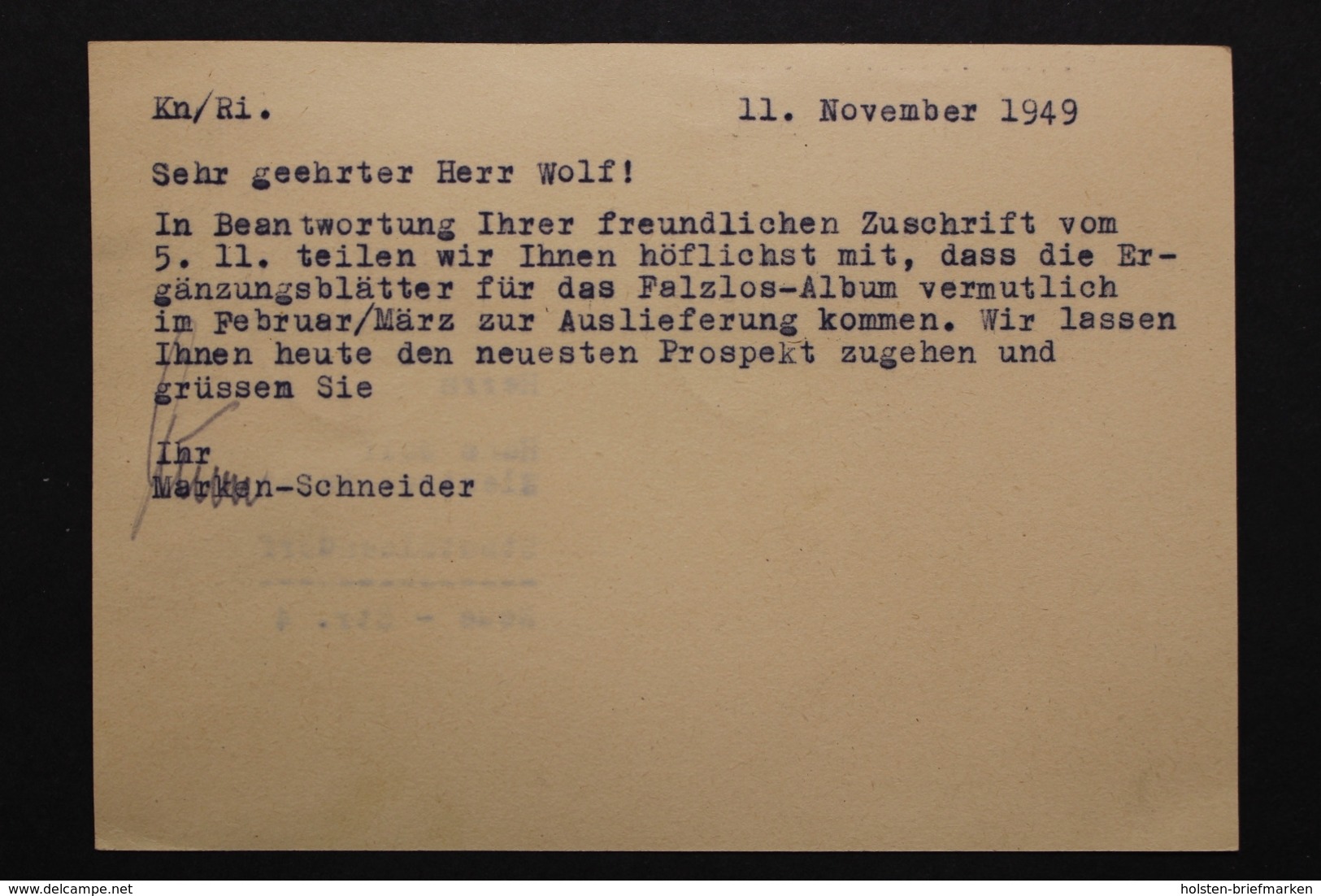 Deutschland, 2 Pf Wohnungsbauabgabe (gezähnt) Auf Postkarte, 1949 - Lettres & Documents