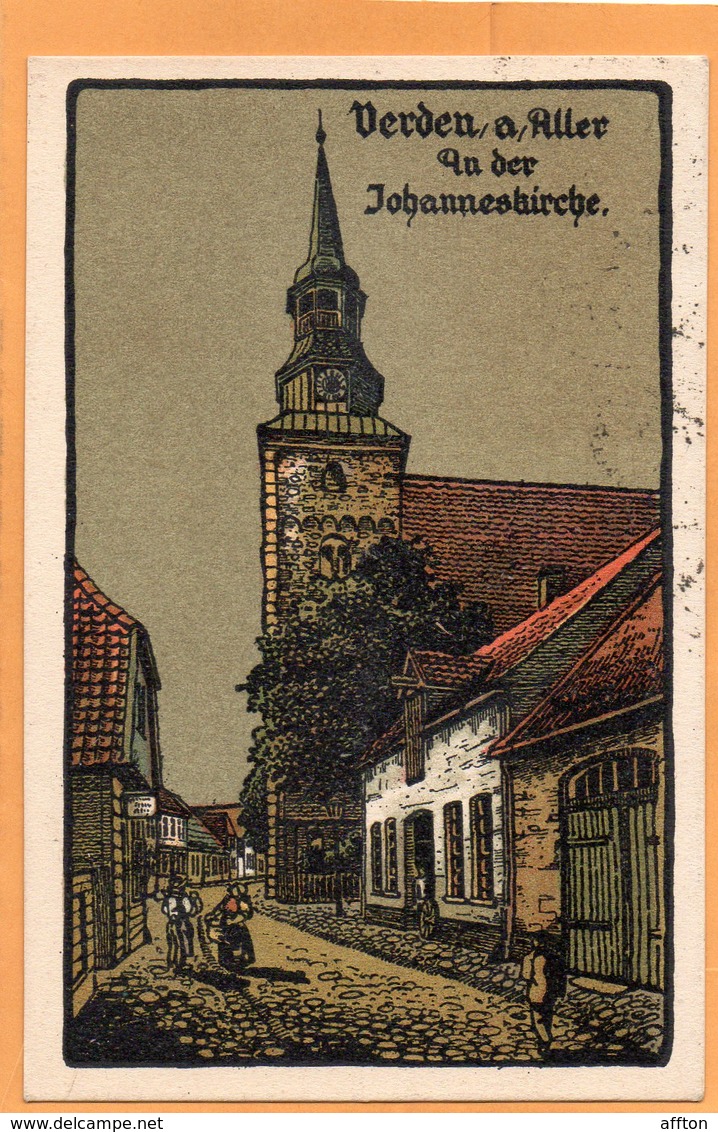 Verden A Aller Germany 1921 Postcard Mailed - Verden