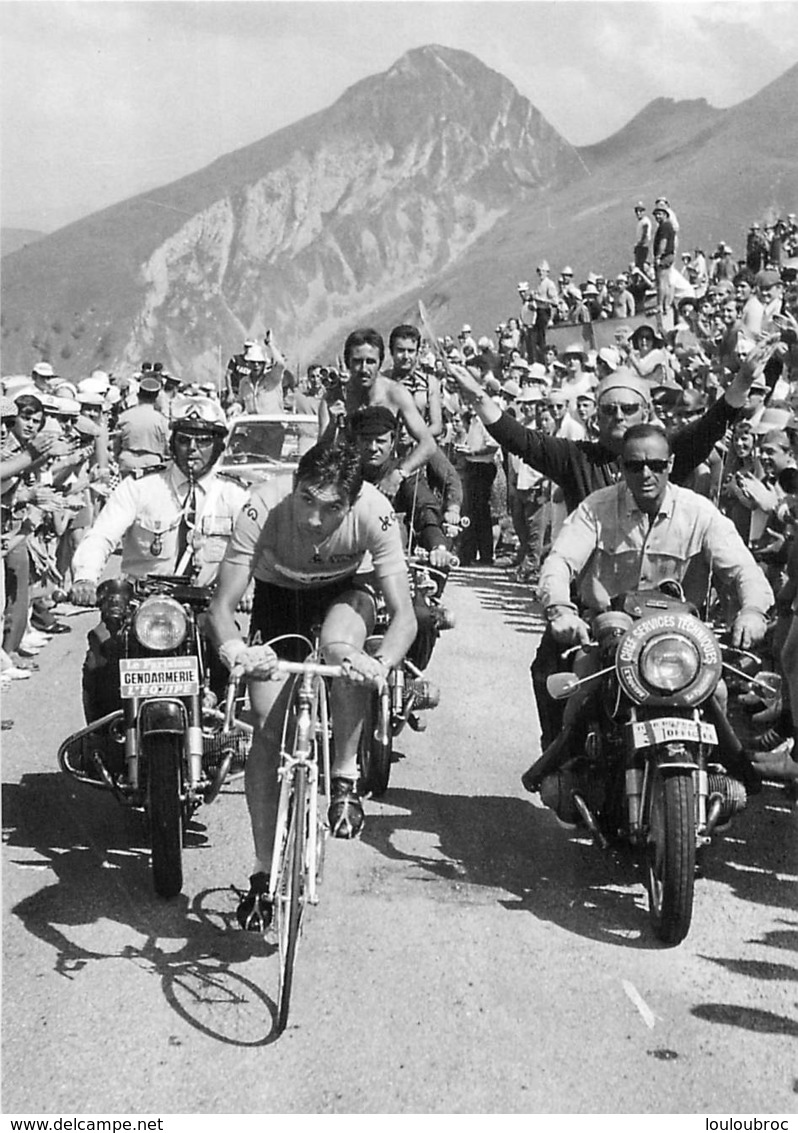 TOUR DE FRANCE 1969 EDDY MERCKX  LES PYRENEES 1er VICTOIRE PHOTO 17 X 12 CM TIRAGE DU JOURNAL L'EQUIPE - Cyclisme